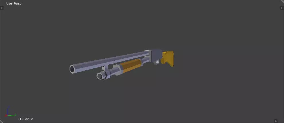Bataan 71 Low poly Escopeta Low-poly 3D model_0