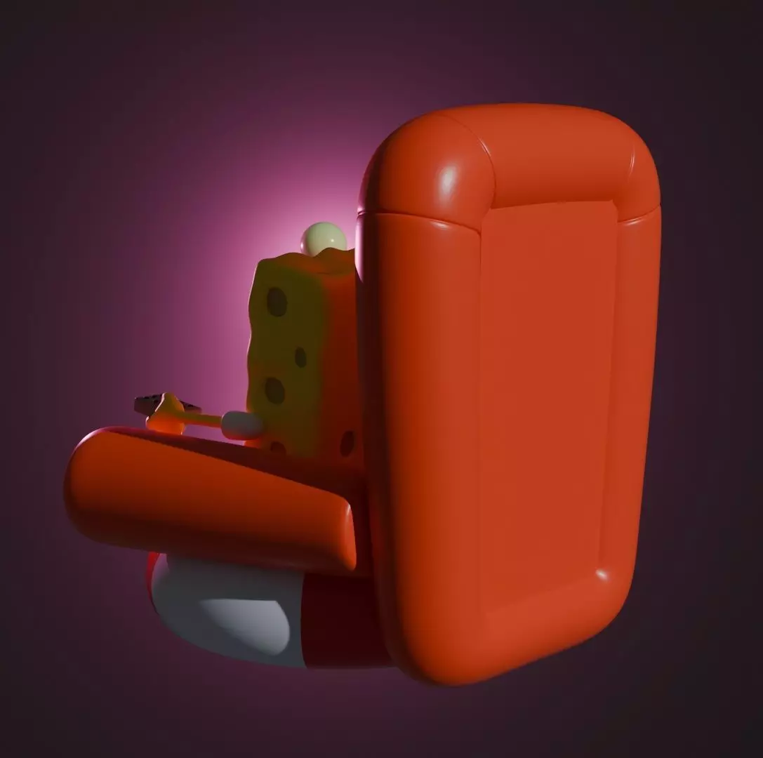 SPONGEBOB AND GARY 3D print model_8