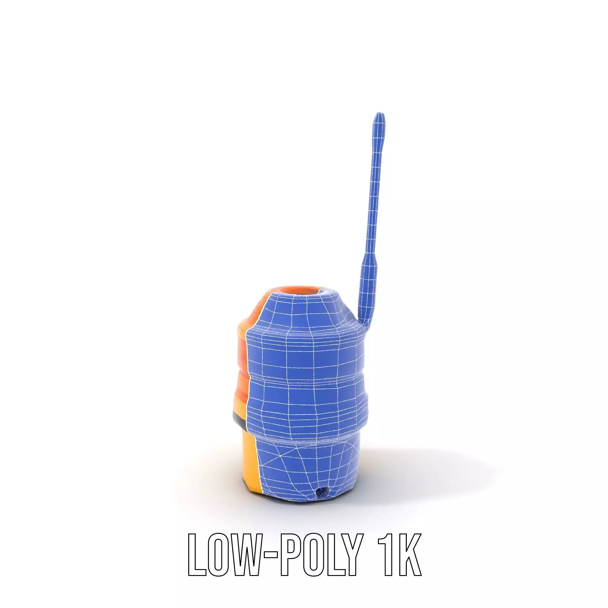 Industrial Warning Light with Antenna model pack Low-poly 3D model_29