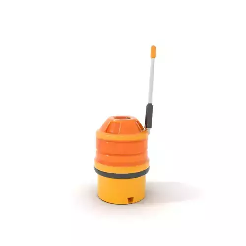 Industrial Warning Light with Antenna model pack Low-poly 3D model