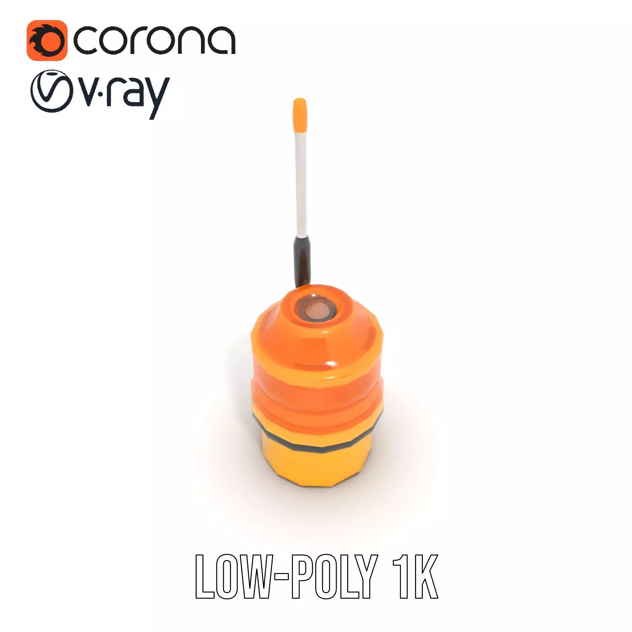 Industrial Warning Light with Antenna model pack Low-poly 3D model_20