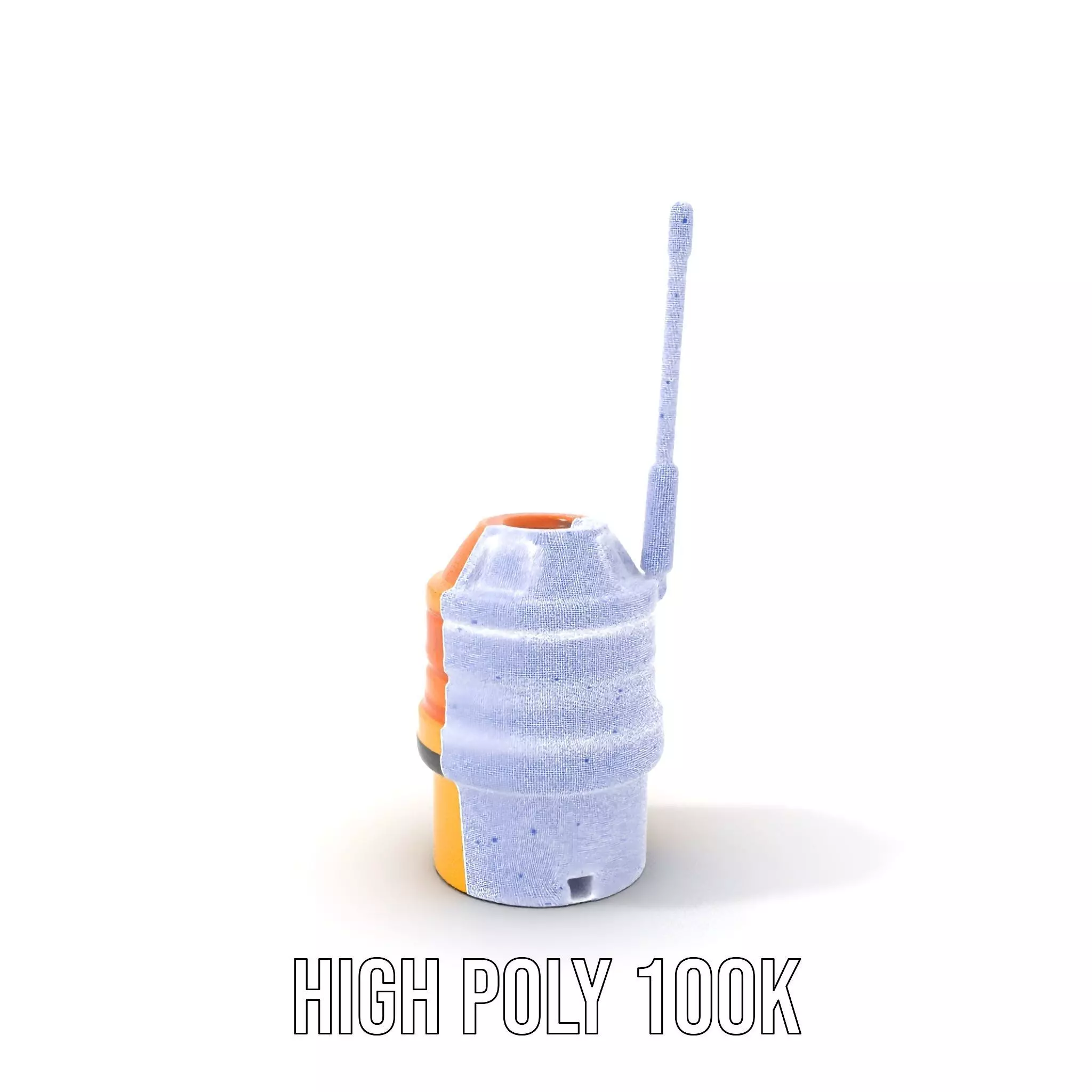 Industrial Warning Light with Antenna model pack Low-poly 3D model_5