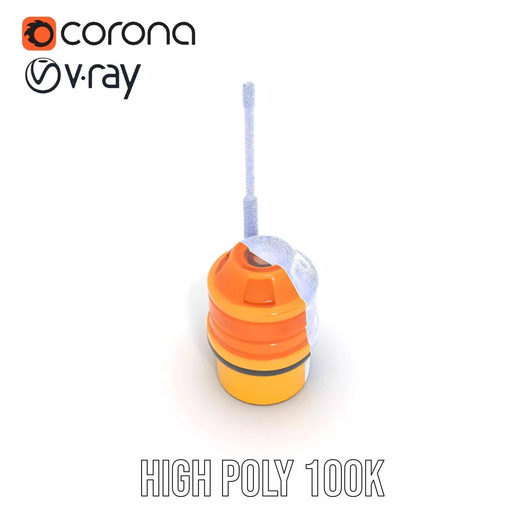 Industrial Warning Light with Antenna model pack Low-poly 3D model_24