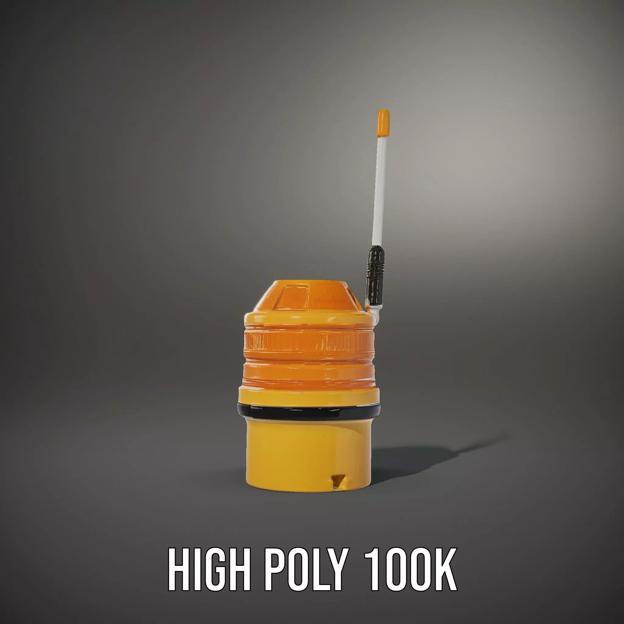 Industrial Warning Light with Antenna model pack Low-poly 3D model_11