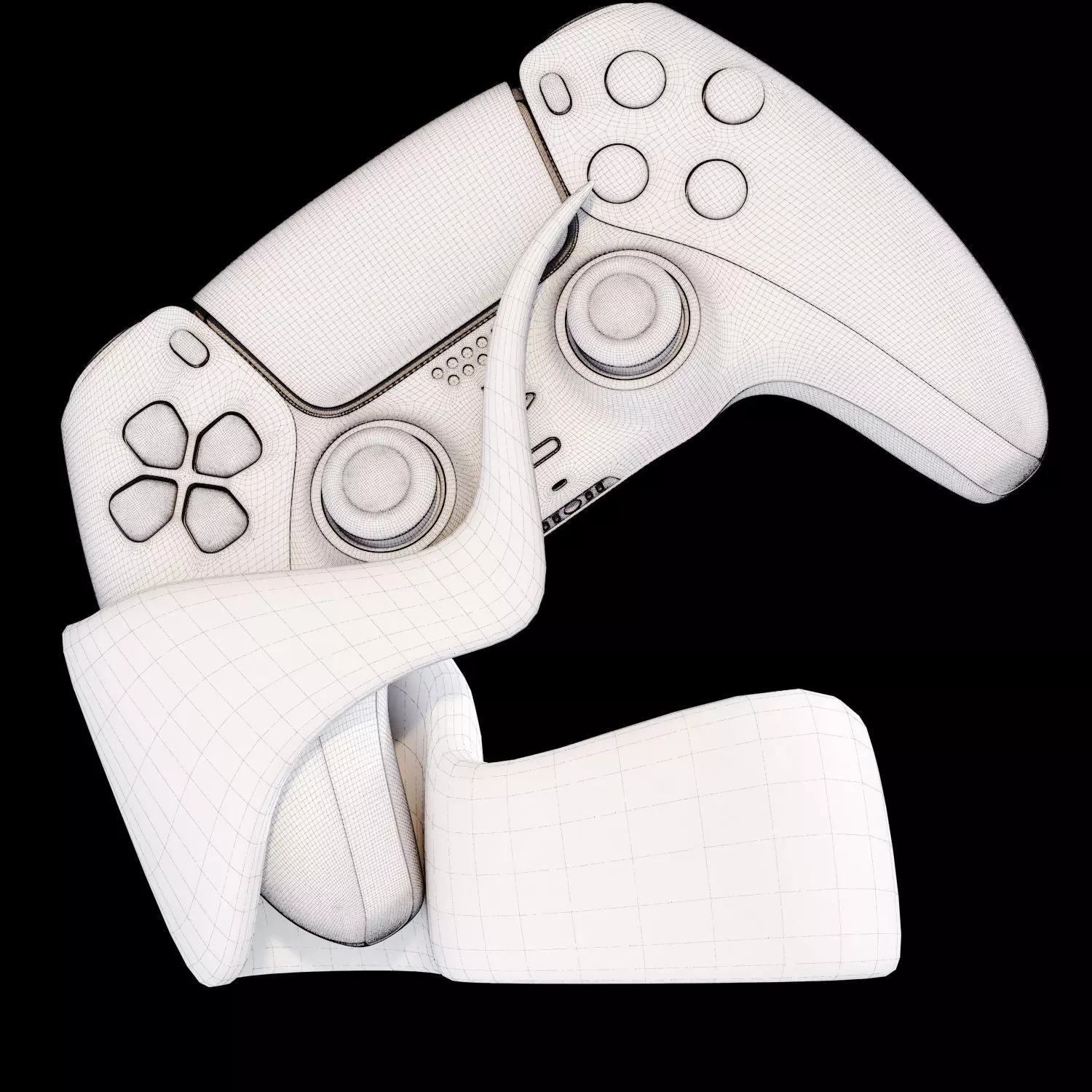 GameGrip 01 3D Printable Controller Stand 3D print model_20