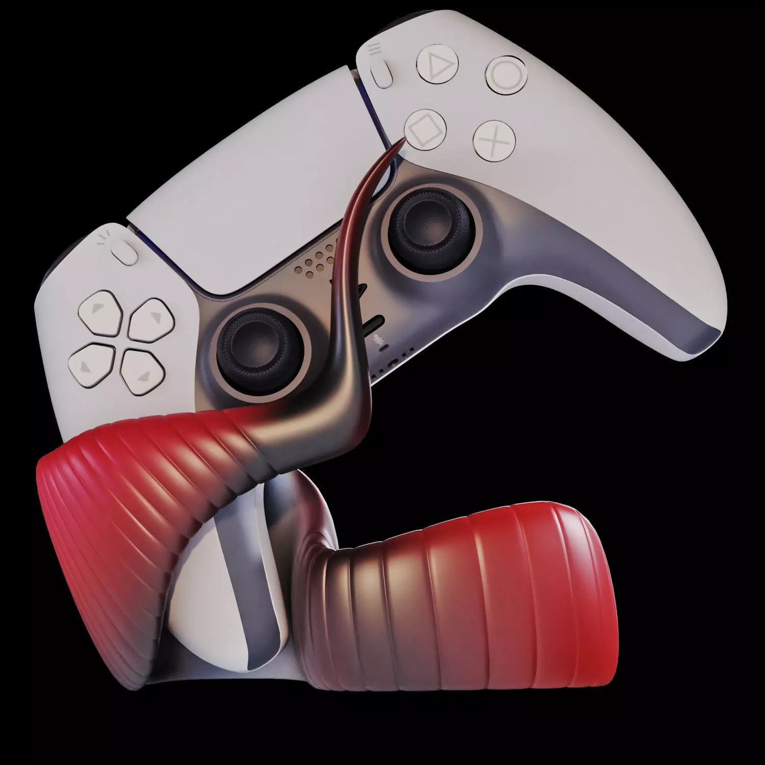 GameGrip 01 3D Printable Controller Stand 3D print model_14