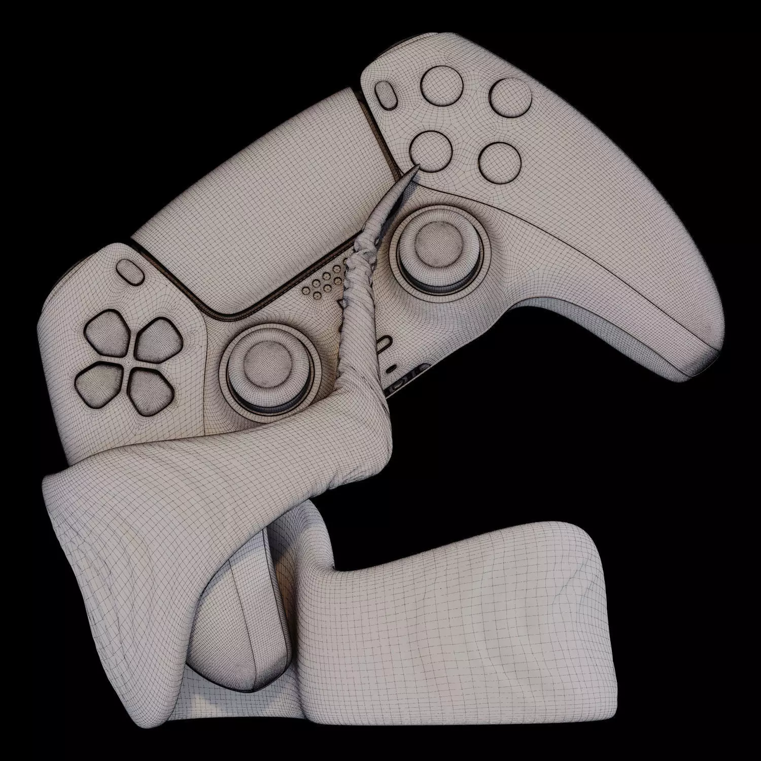 GameGrip 01 3D Printable Controller Stand 3D print model_12