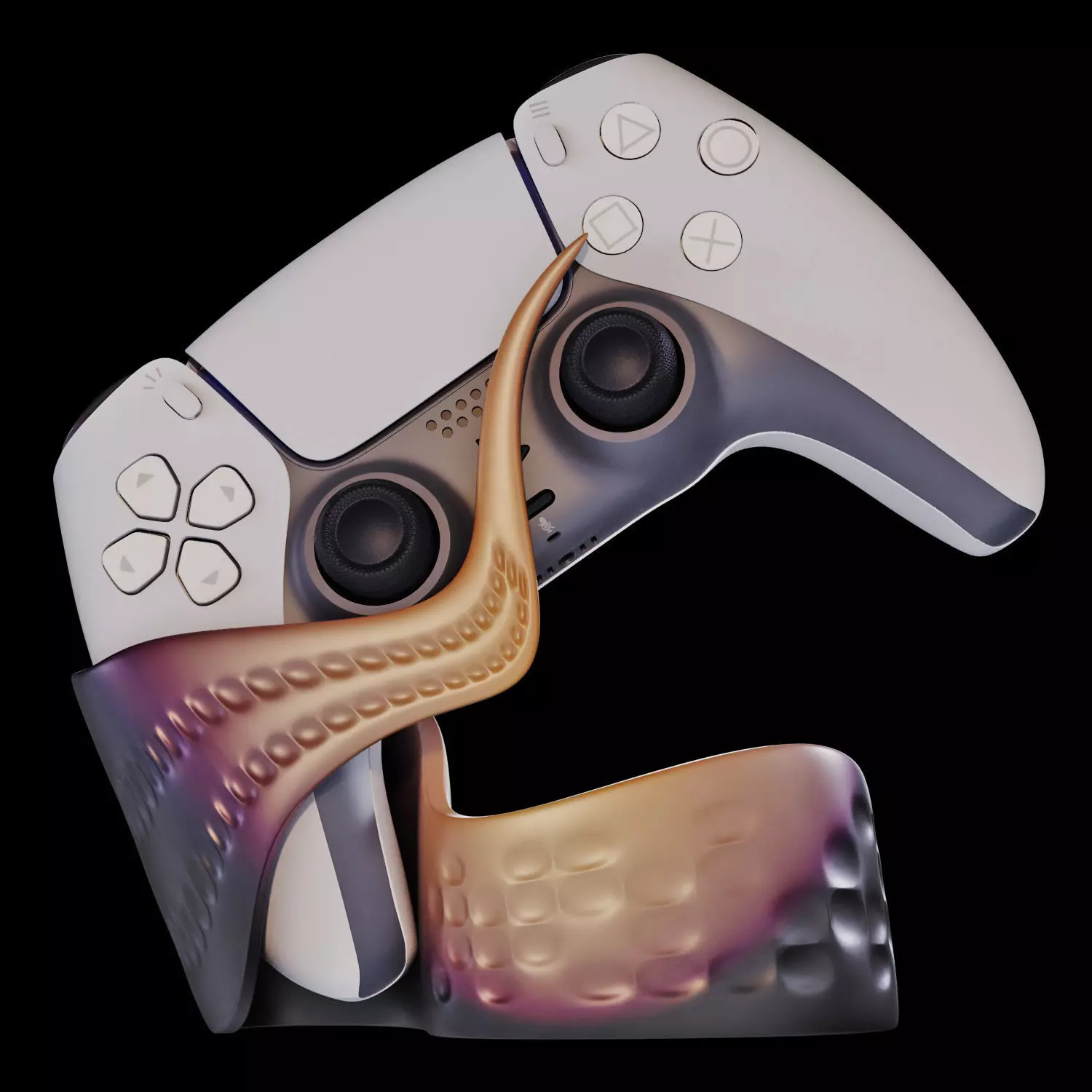 GameGrip 01 3D Printable Controller Stand 3D print model_6