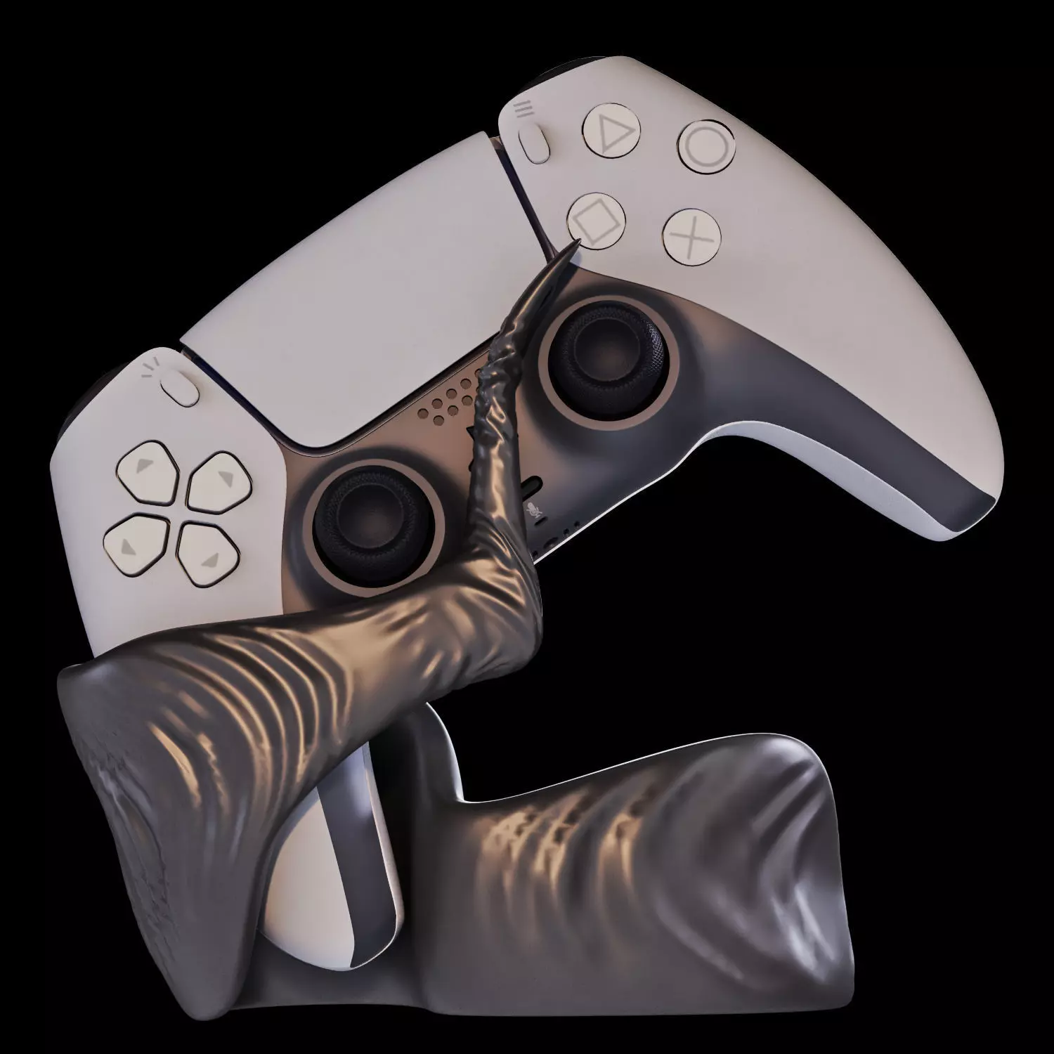 GameGrip 01 3D Printable Controller Stand 3D print model_10