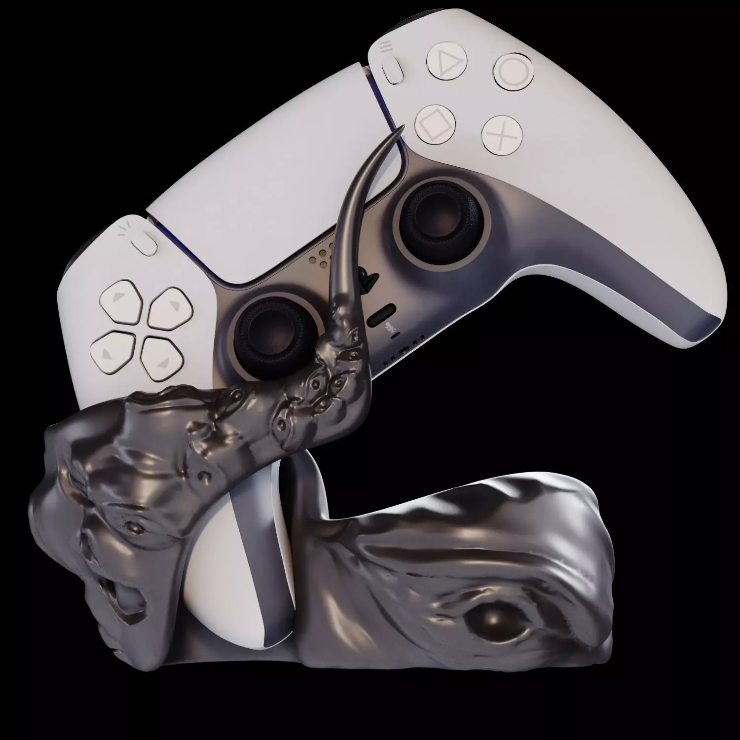 GameGrip 01 3D Printable Controller Stand 3D print model_2