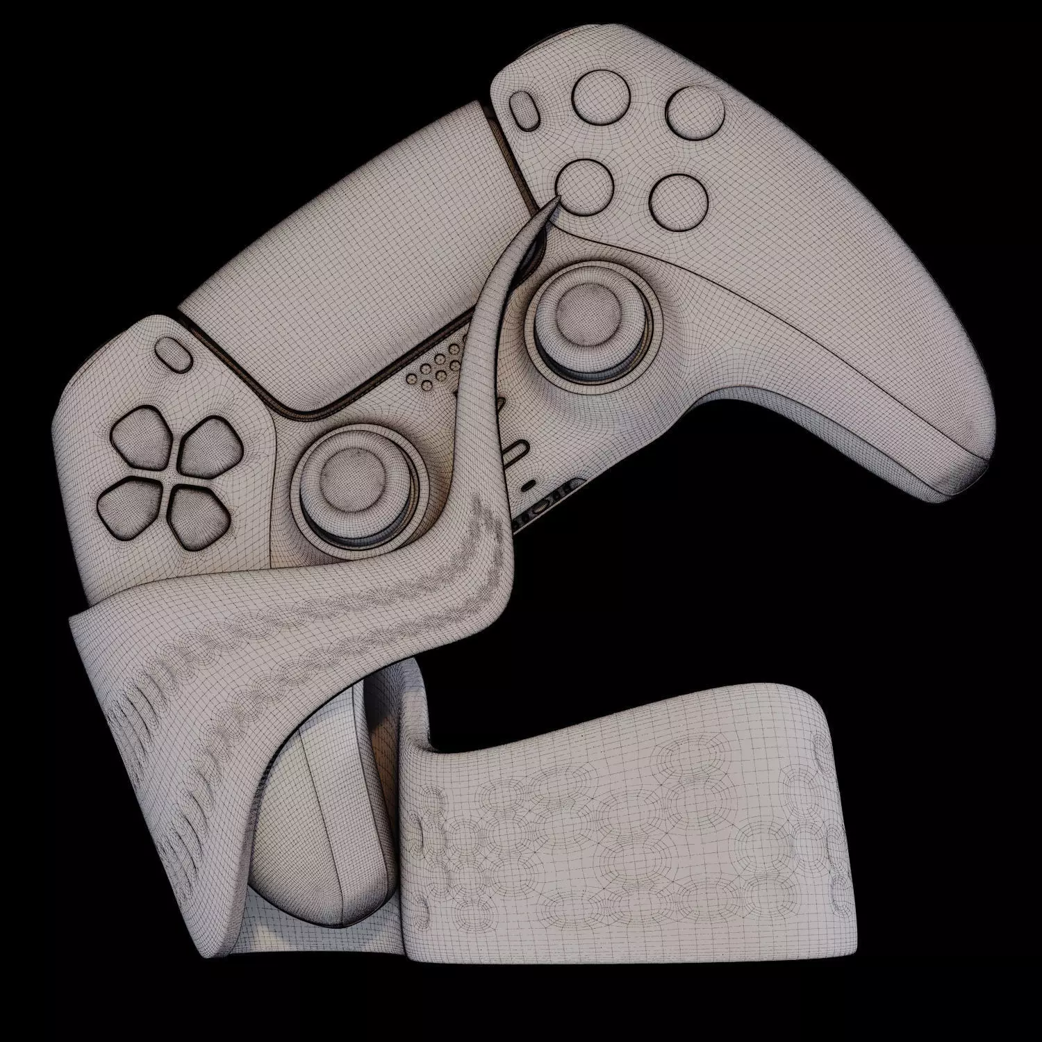 GameGrip 01 3D Printable Controller Stand 3D print model_8