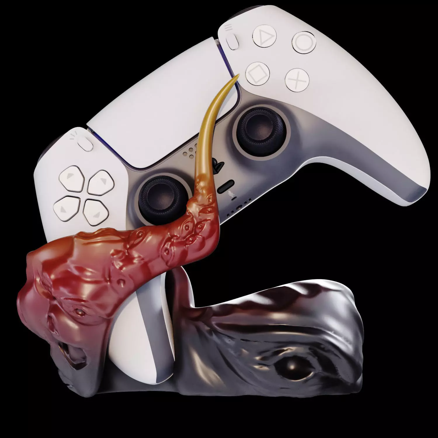 GameGrip 01 3D Printable Controller Stand 3D print model_3