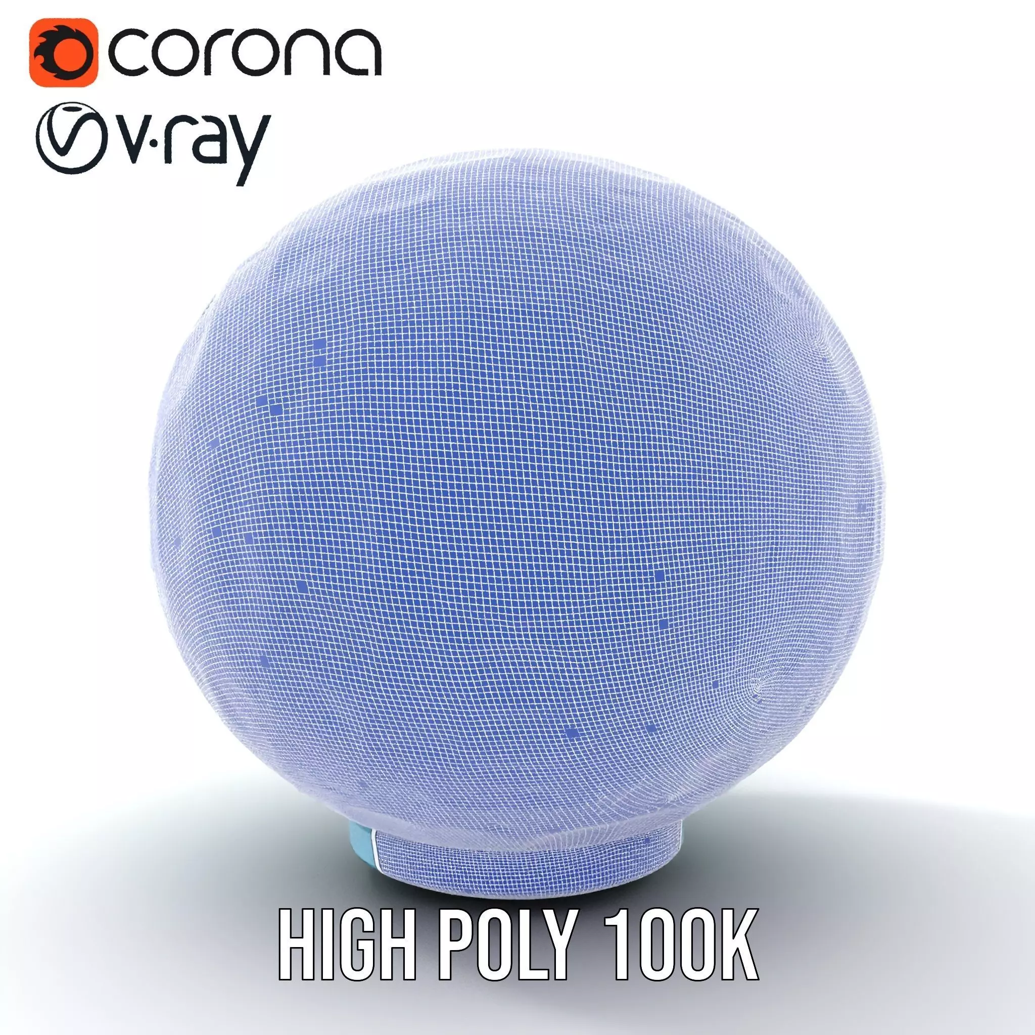 Futuristic Geometric Sphere Model Pack with Neon Glow Low-poly 3D model_33