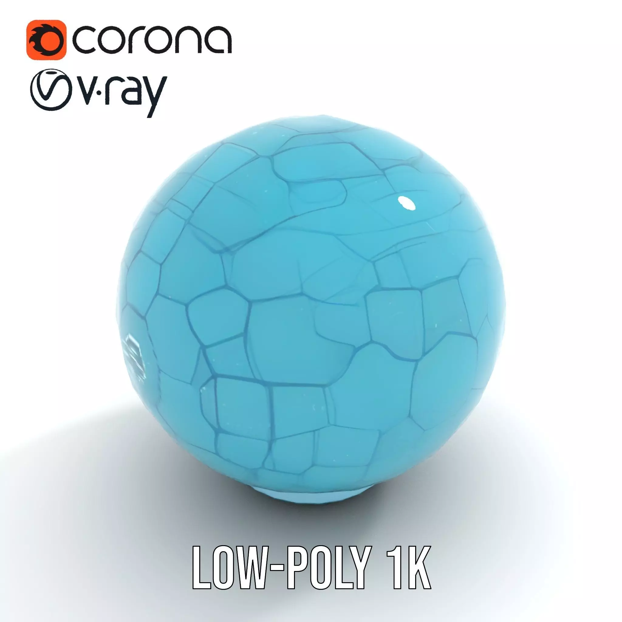 Futuristic Geometric Sphere Model Pack with Neon Glow Low-poly 3D model_10