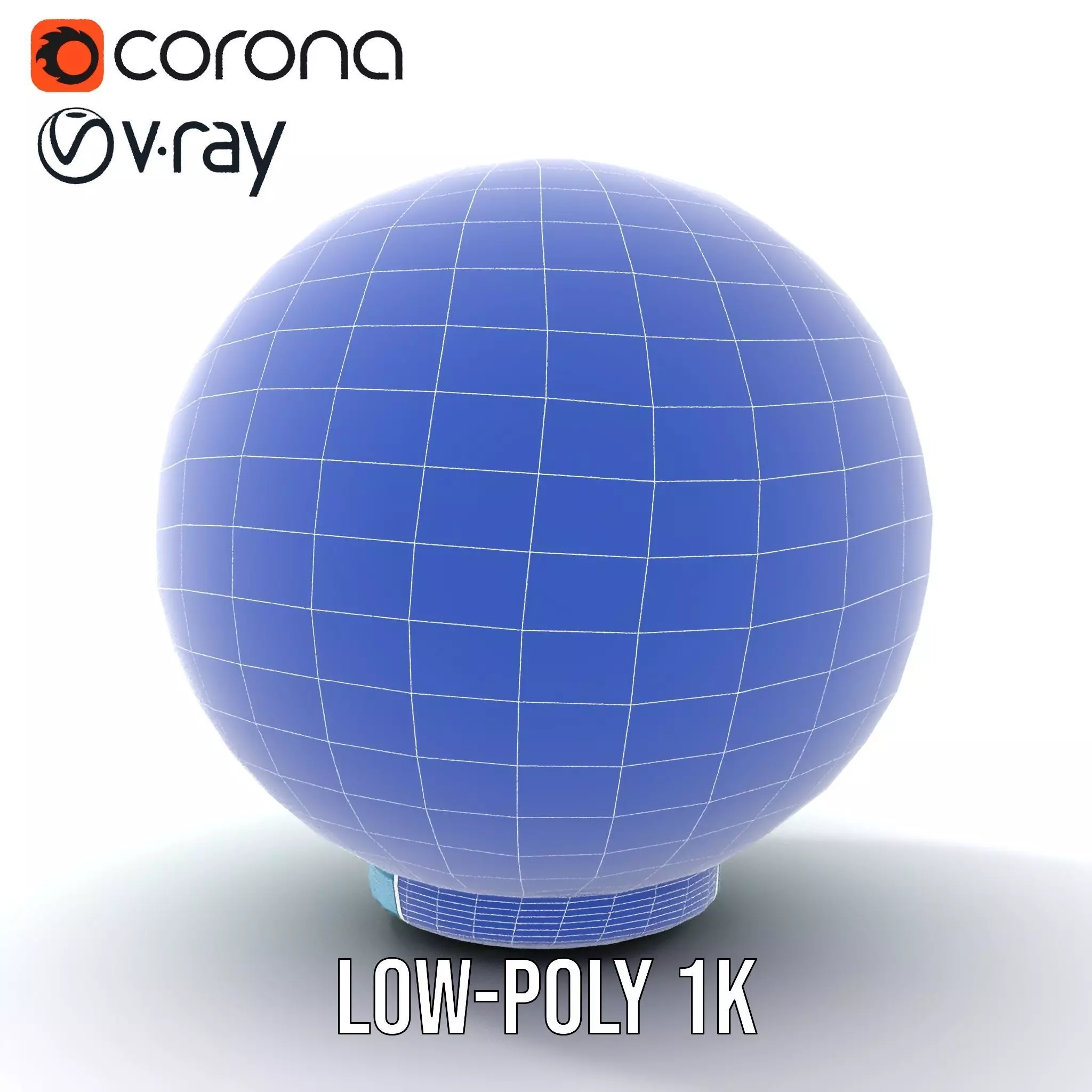 Futuristic Geometric Sphere Model Pack with Neon Glow Low-poly 3D model_17