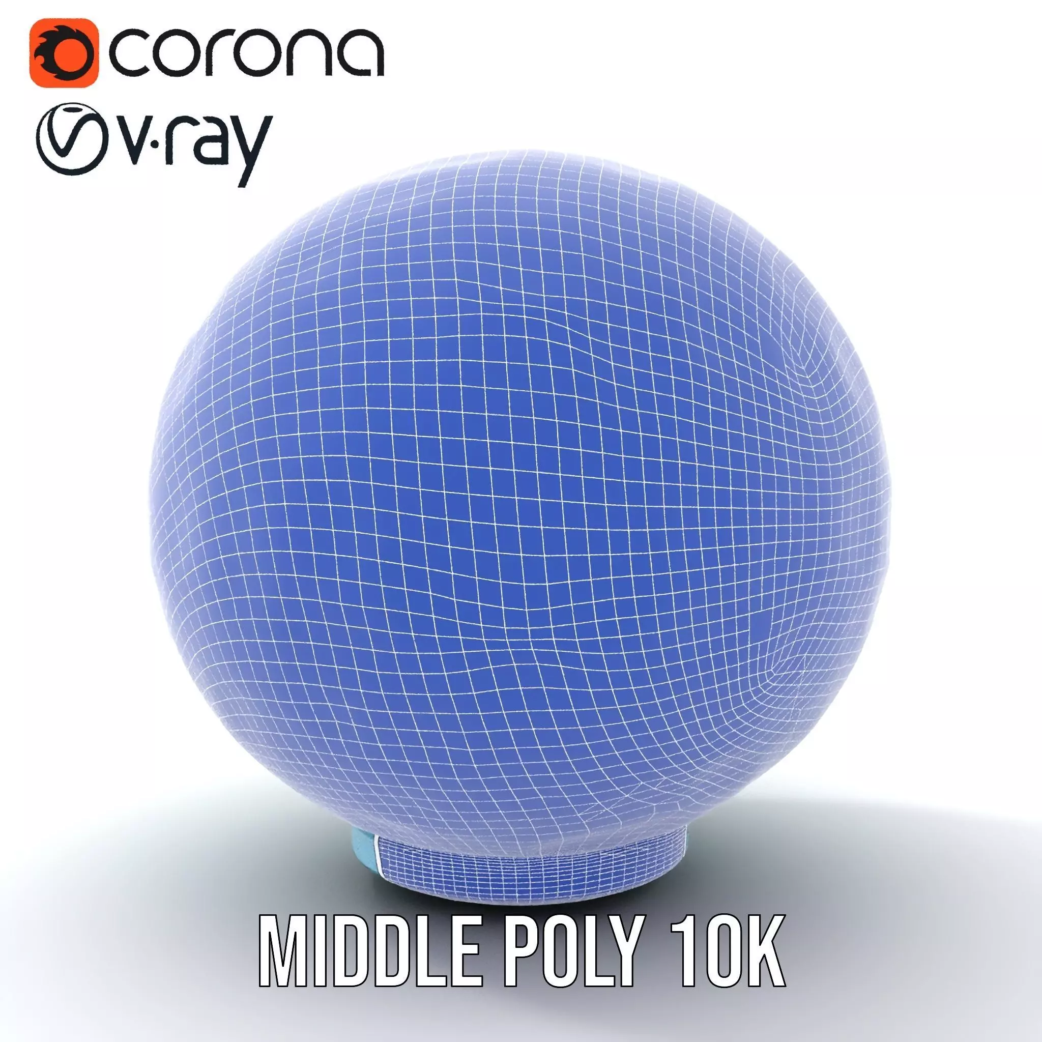 Futuristic Geometric Sphere Model Pack with Neon Glow Low-poly 3D model_30