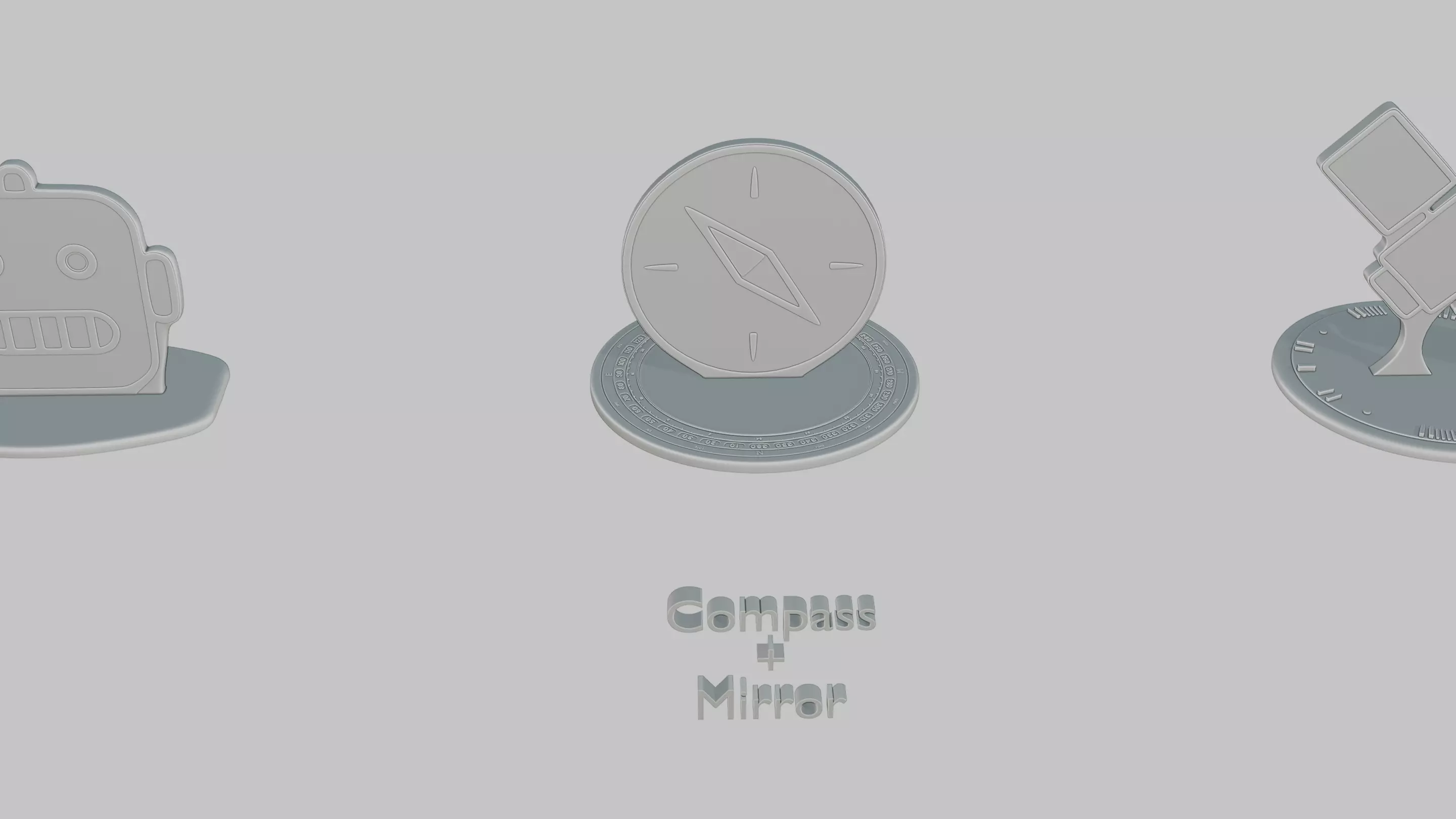 Arcane Machines Pack Emoji Statues 3D print model_4