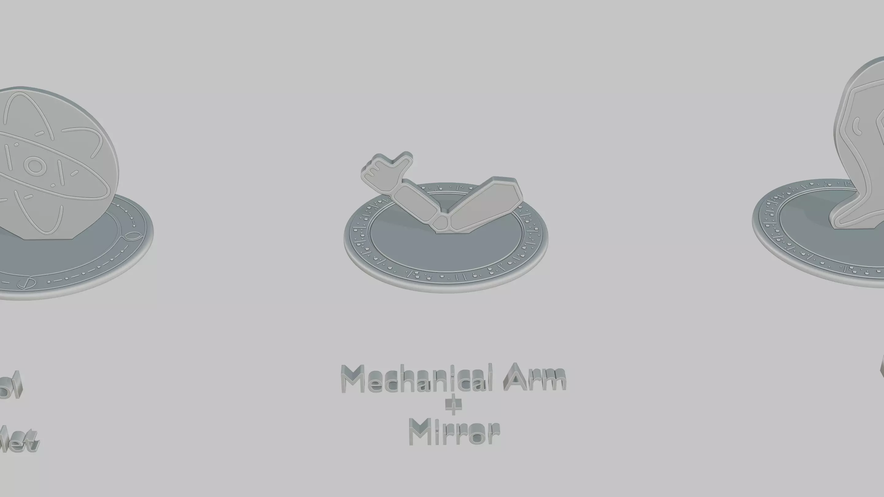 Arcane Machines Pack Emoji Statues 3D print model_23