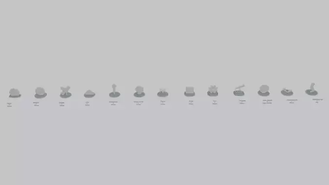 Arcane Machines Pack Emoji Statues 3D print model