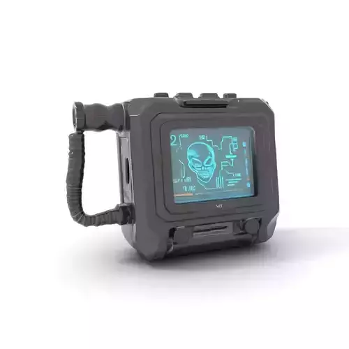 Futuristic HoloScreen Device Model Pack Low-poly 3D model