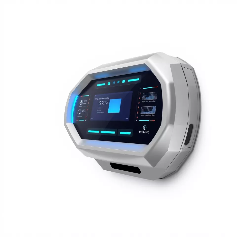 Futuristic Control Panel model pack with interactive display Low-poly 3D model_3