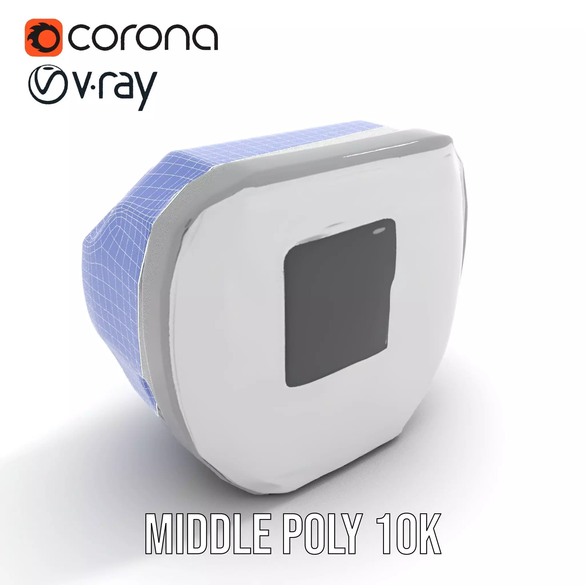 Futuristic Control Panel model pack with interactive display Low-poly 3D model_19