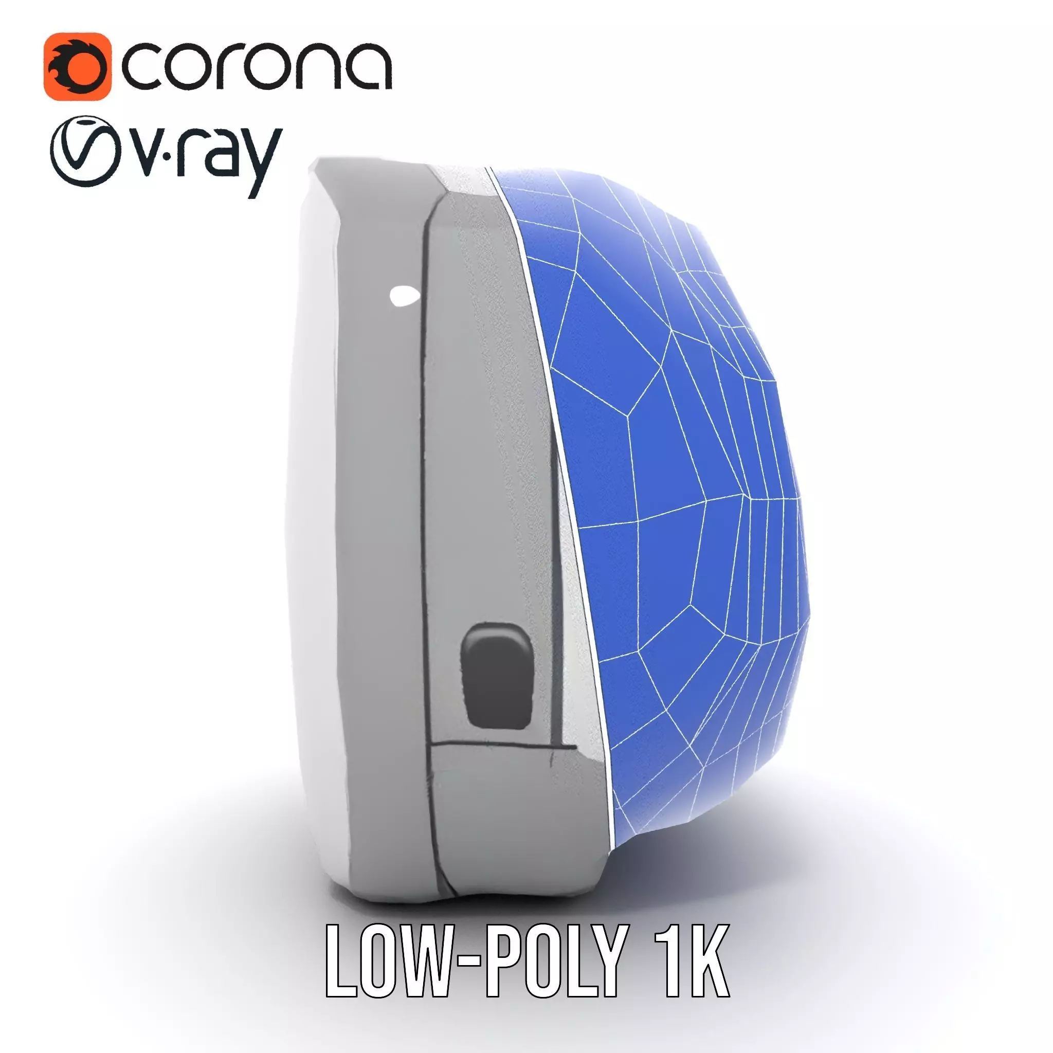 Futuristic Control Panel model pack with interactive display Low-poly 3D model_20