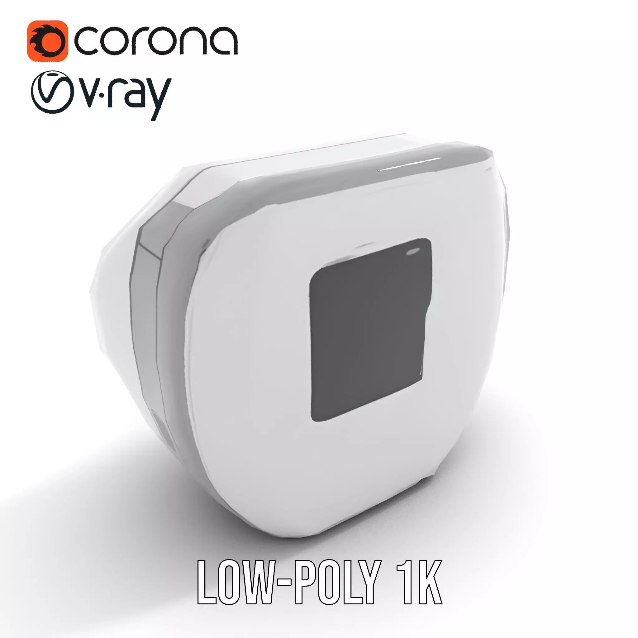 Futuristic Control Panel model pack with interactive display Low-poly 3D model_8