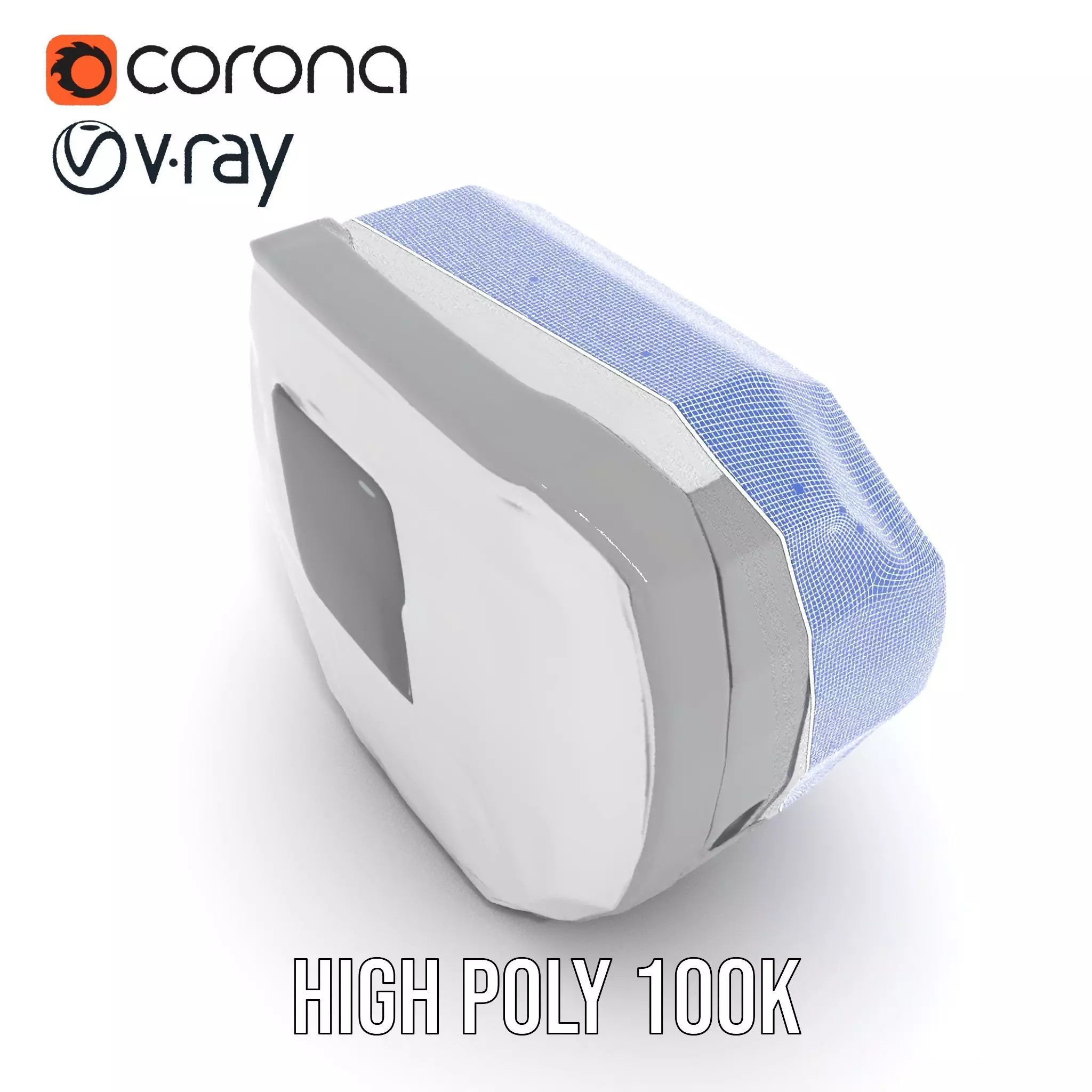 Futuristic Control Panel model pack with interactive display Low-poly 3D model_35