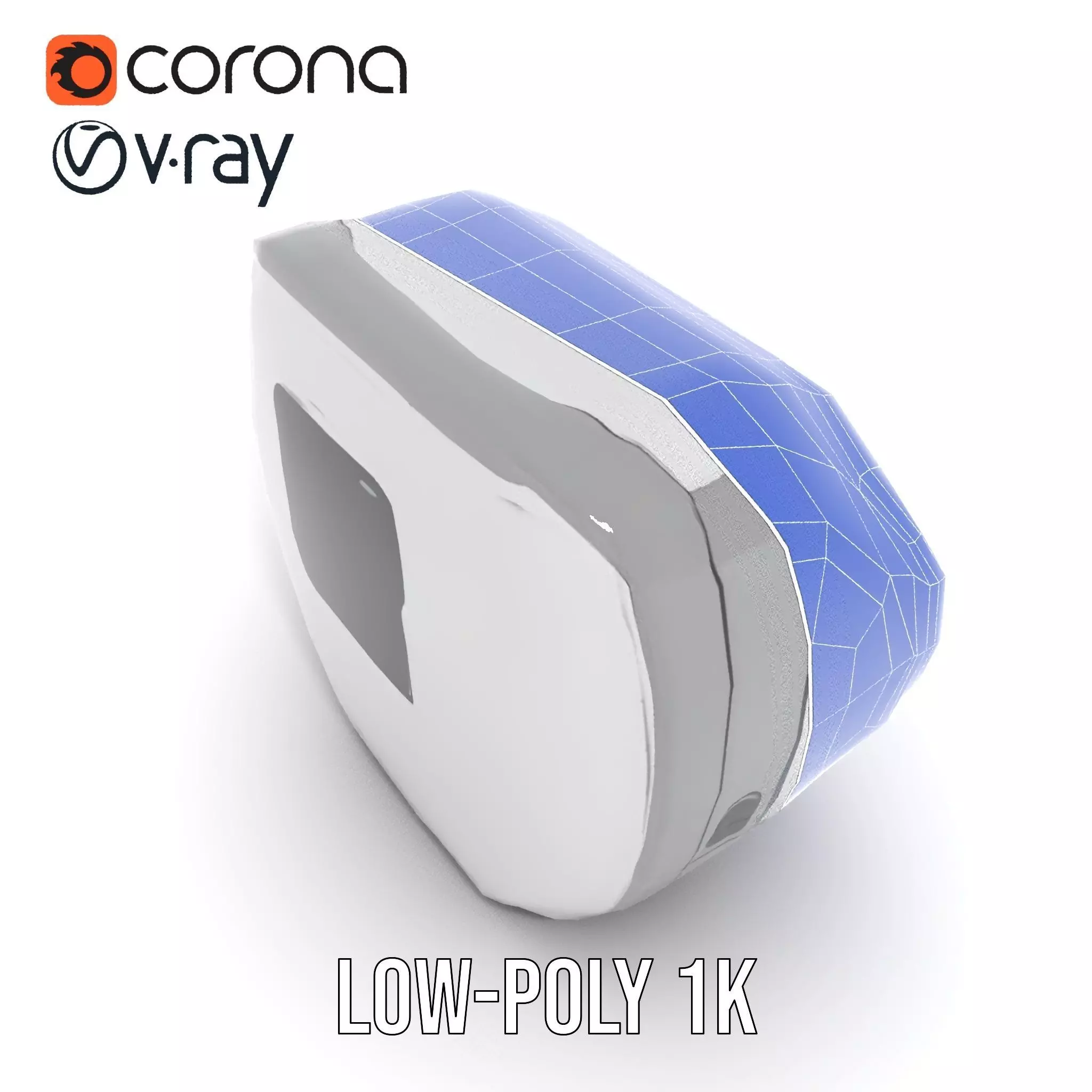 Futuristic Control Panel model pack with interactive display Low-poly 3D model_31