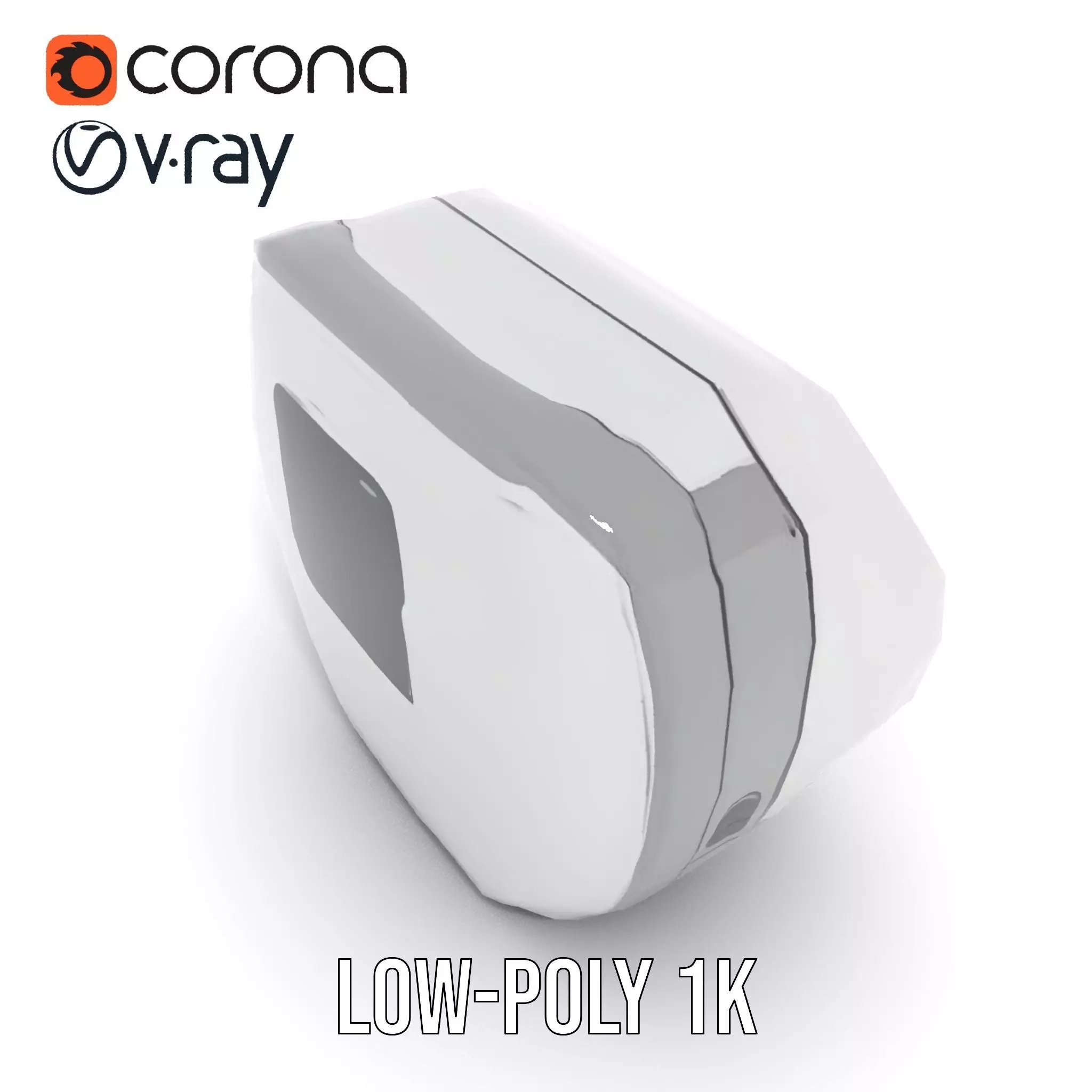 Futuristic Control Panel model pack with interactive display Low-poly 3D model_10