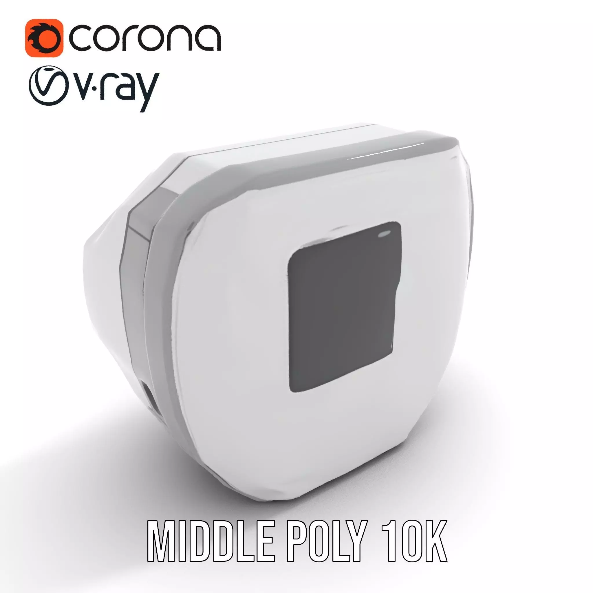 Futuristic Control Panel model pack with interactive display Low-poly 3D model_12