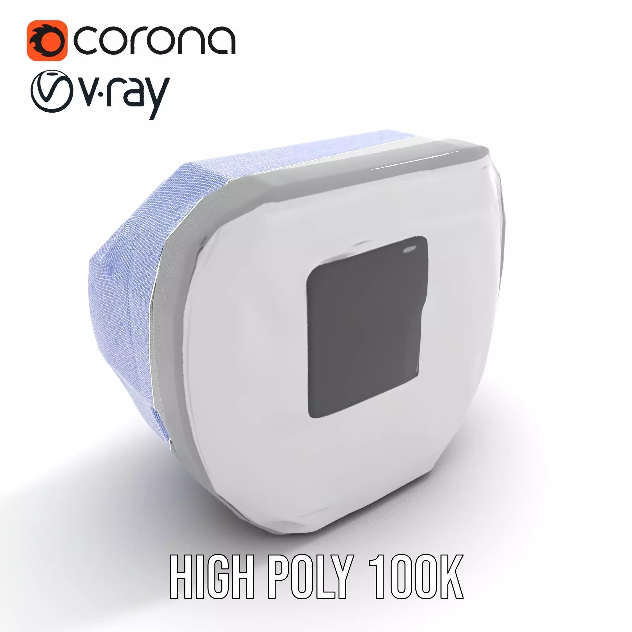 Futuristic Control Panel model pack with interactive display Low-poly 3D model_32