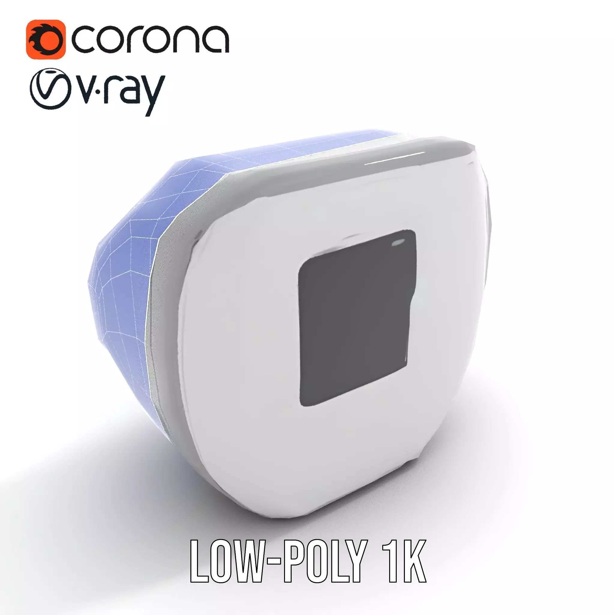 Futuristic Control Panel model pack with interactive display Low-poly 3D model_23