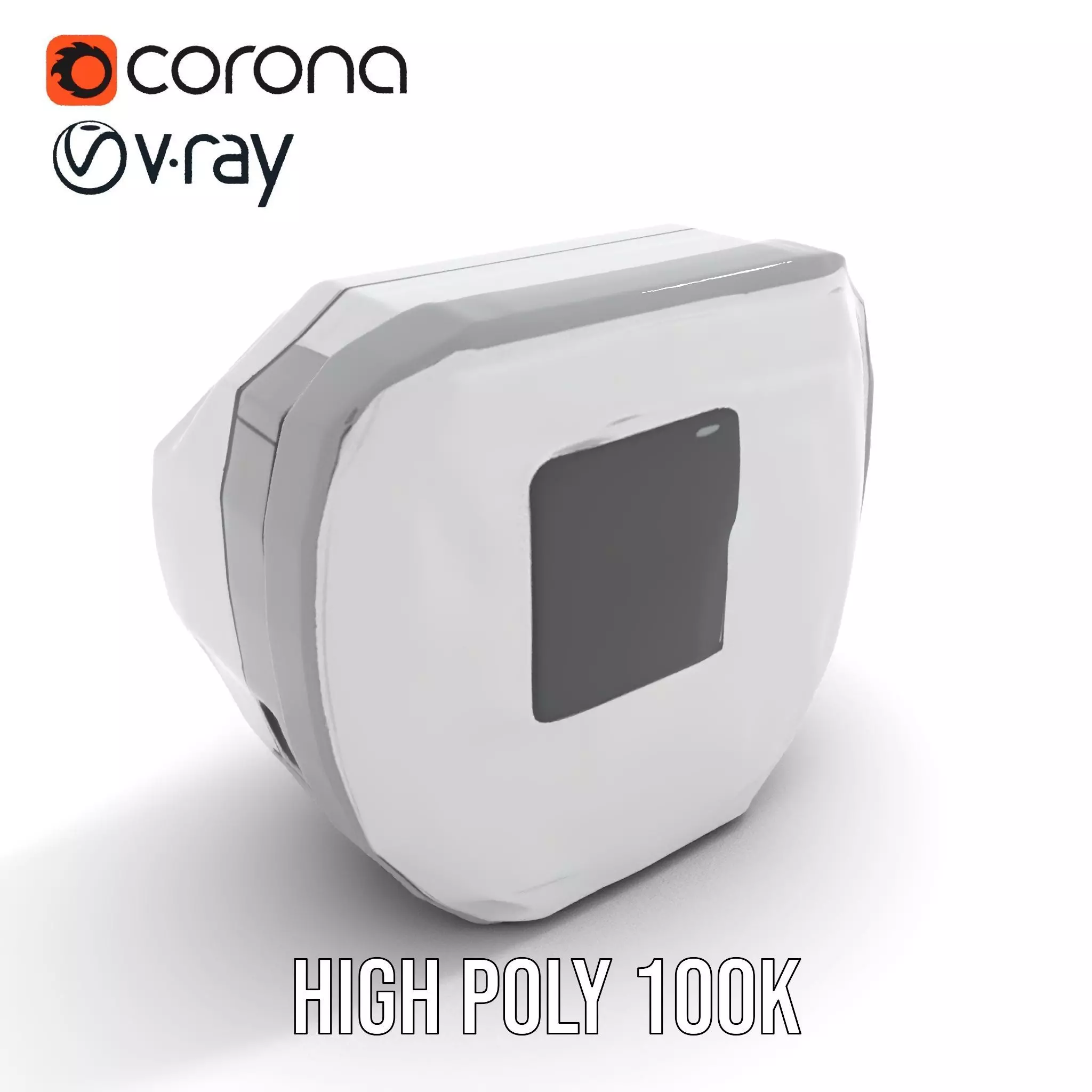 Futuristic Control Panel model pack with interactive display Low-poly 3D model_29