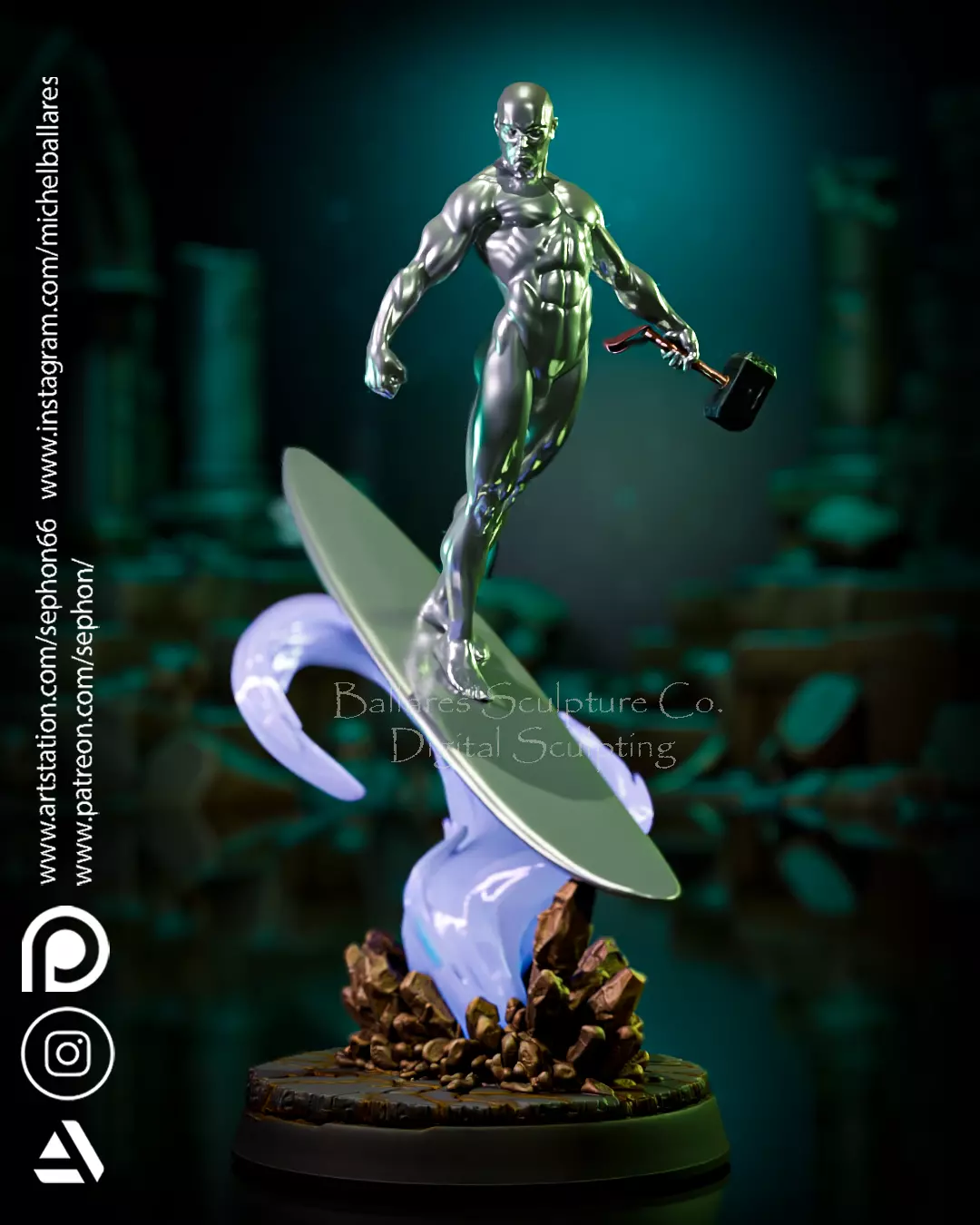 SILVER SURFER BY CREATIVE GEEK MB 3D print model_3