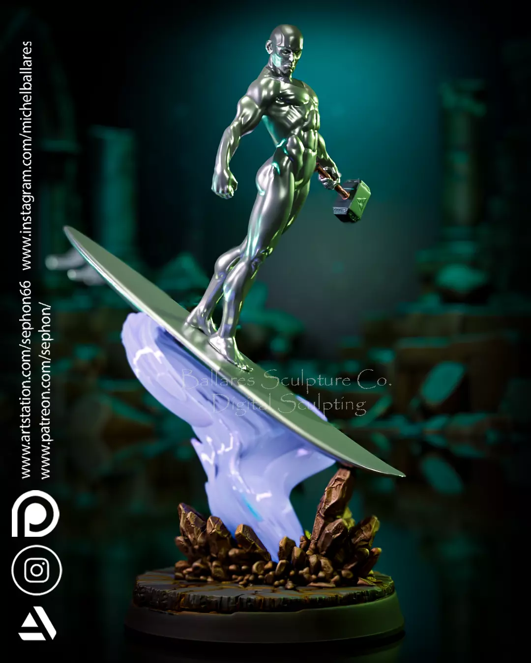 SILVER SURFER BY CREATIVE GEEK MB 3D print model_1