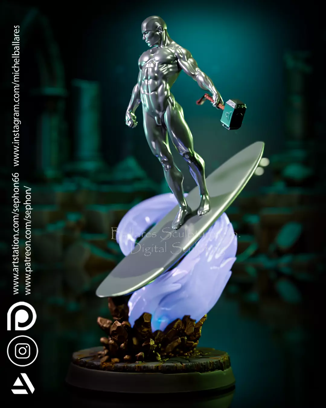 SILVER SURFER BY CREATIVE GEEK MB 3D print model_2