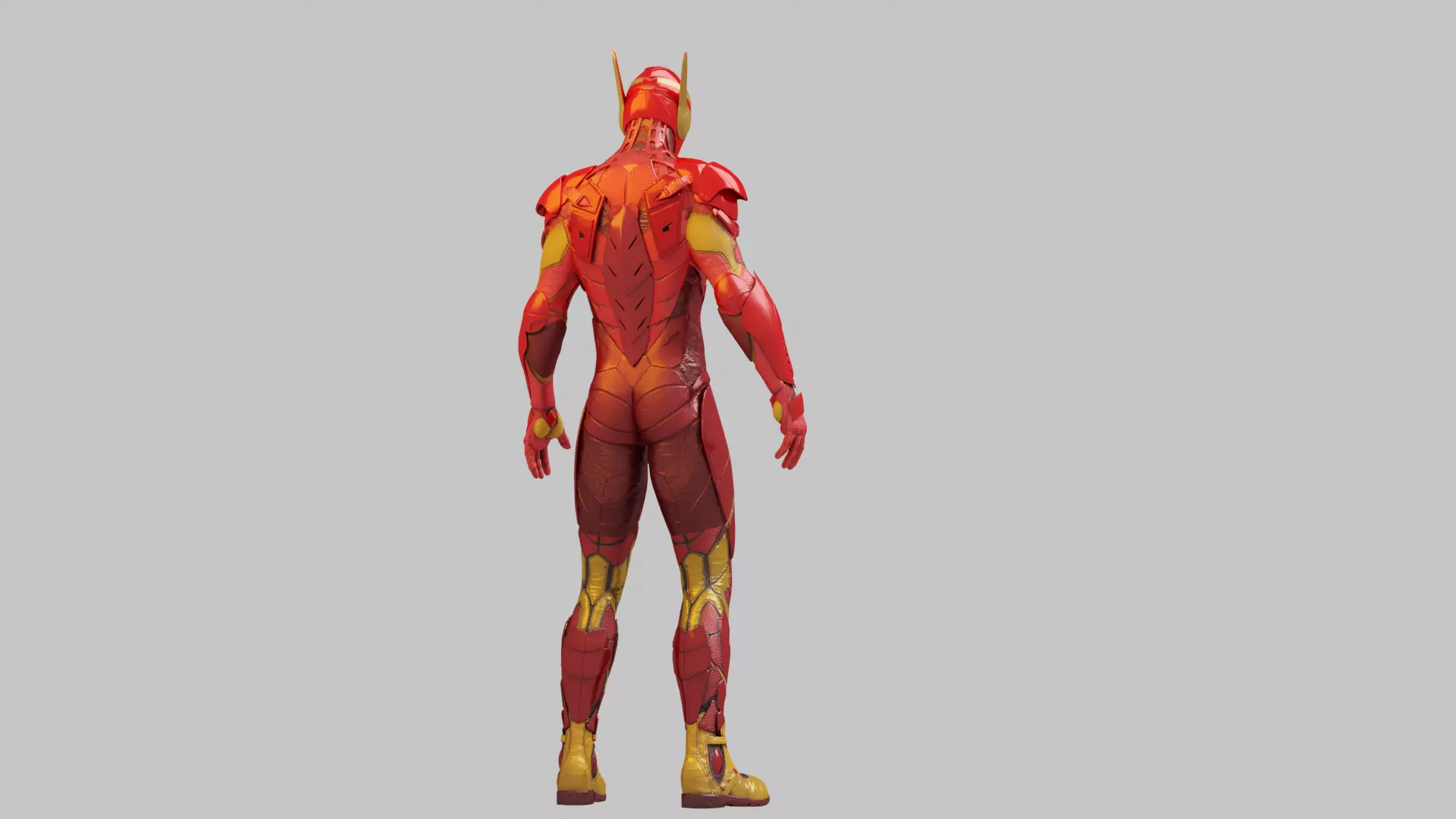 Flash 3d Model Rigged Low-poly 3D model_2