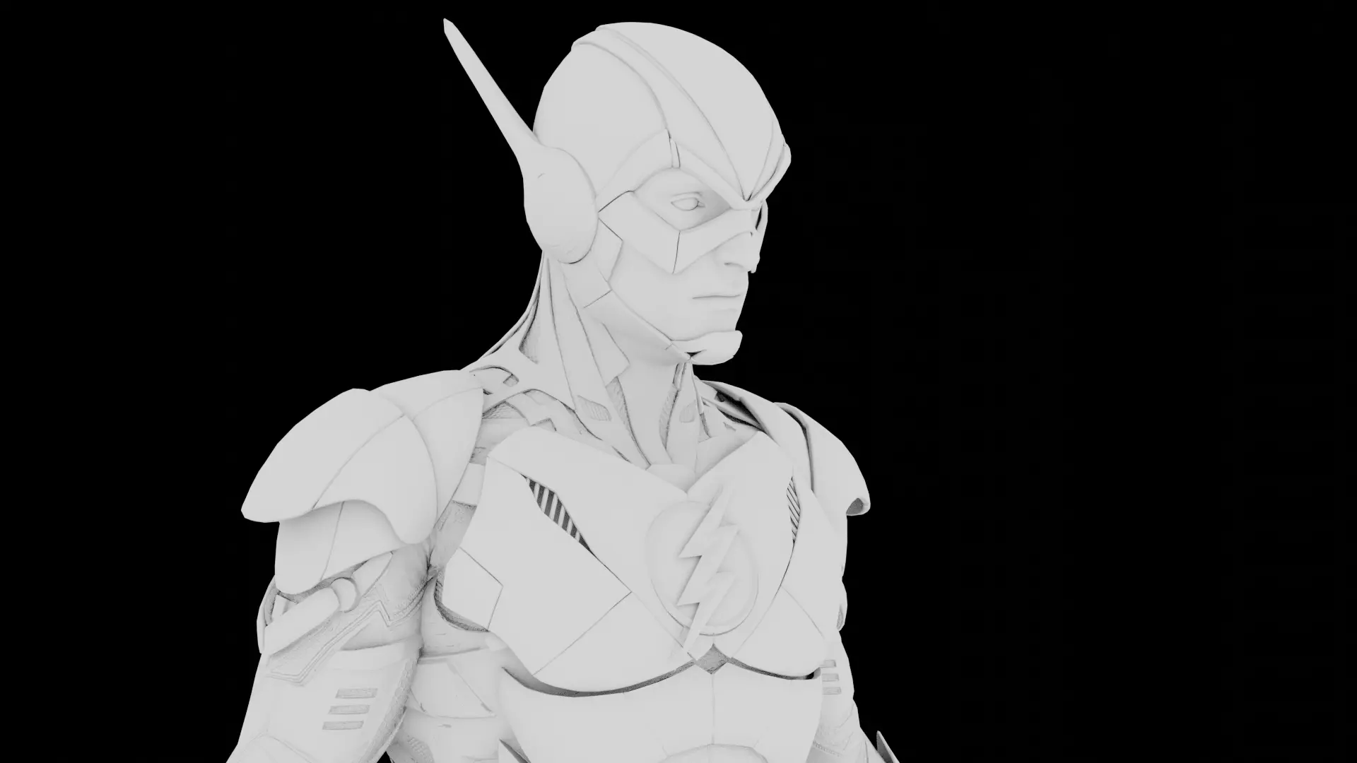 Flash 3d Model Rigged Low-poly 3D model_1