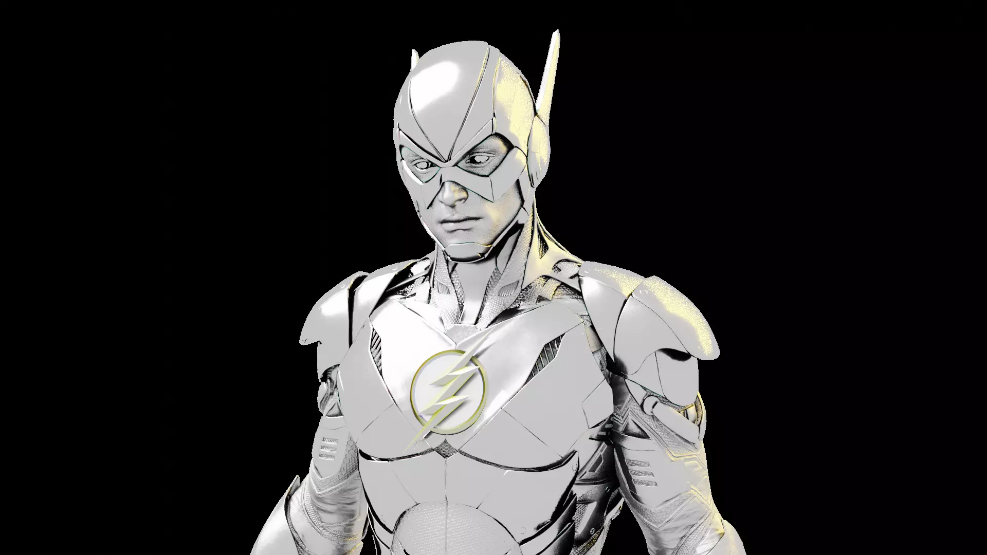 Flash 3d Model Rigged Low-poly 3D model_4