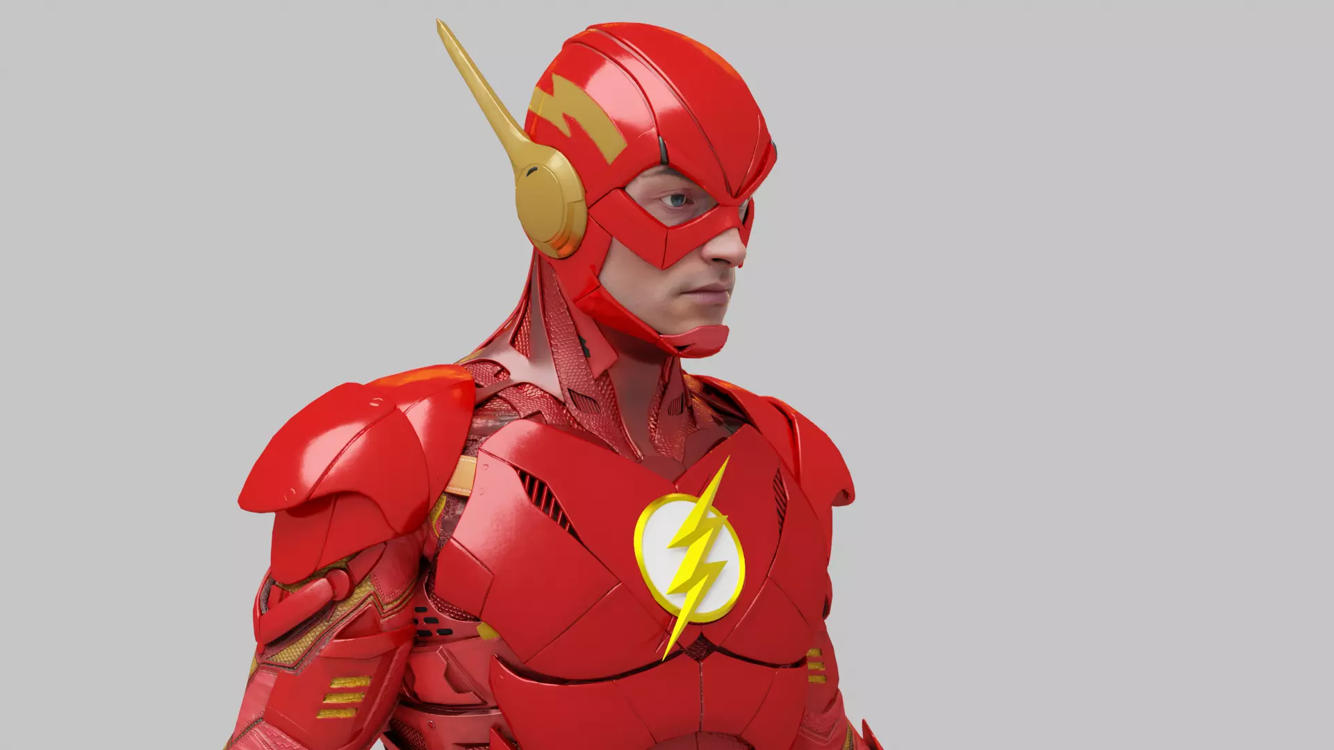 Flash 3d Model Rigged Low-poly 3D model_0