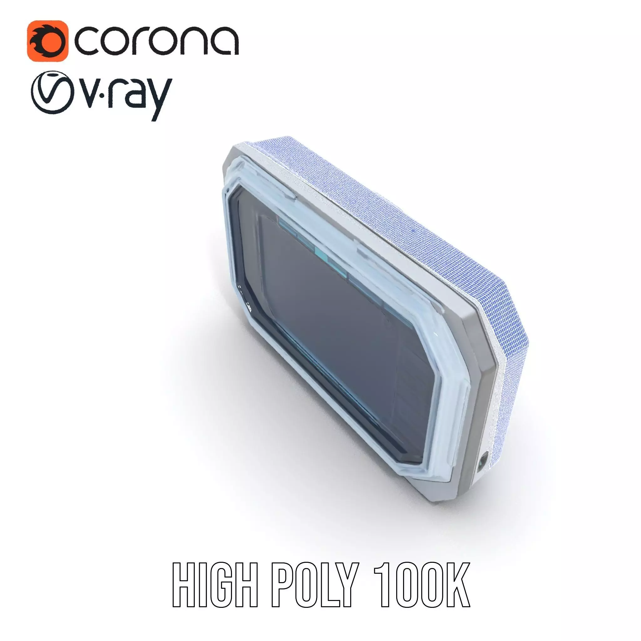 Futuristic Control Panel Display Model Pack Low-poly 3D model_27