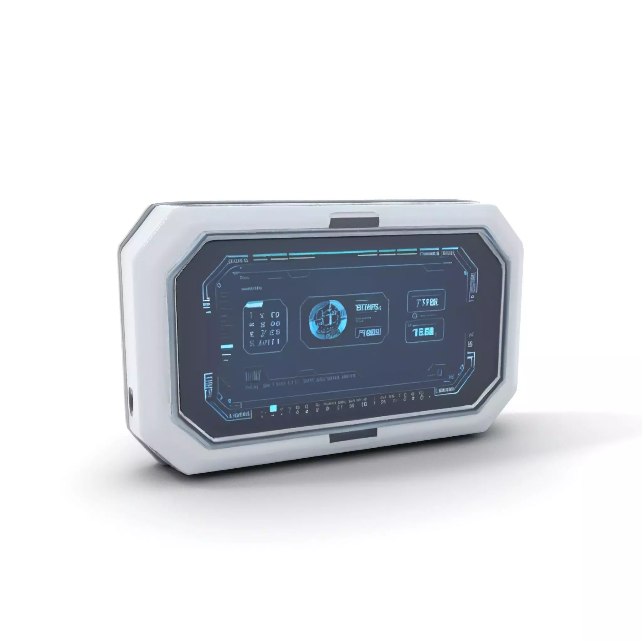 Futuristic Control Panel Display Model Pack Low-poly 3D model_7