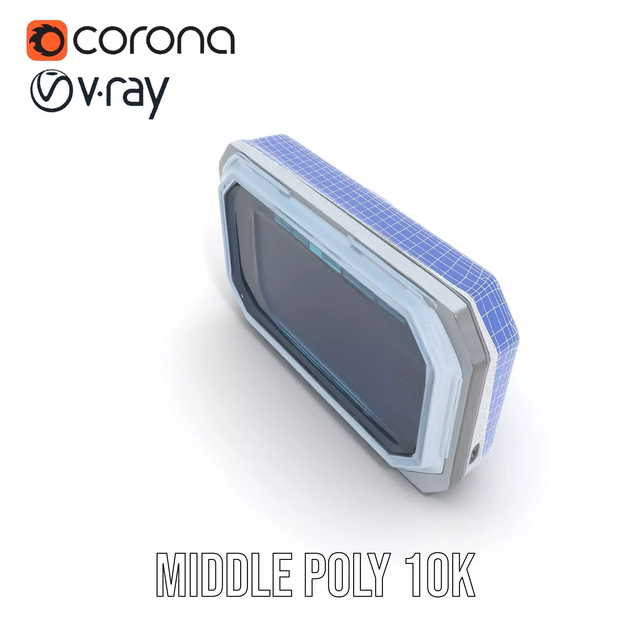 Futuristic Control Panel Display Model Pack Low-poly 3D model_19