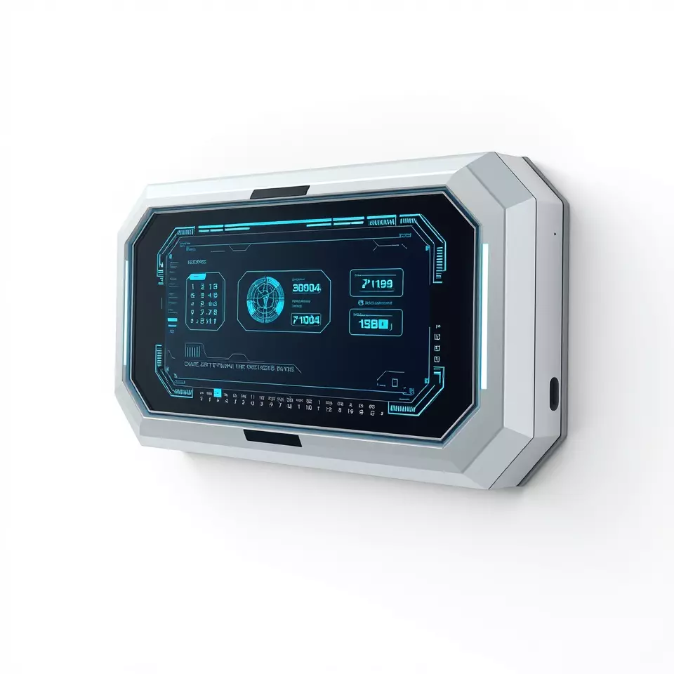 Futuristic Control Panel Display Model Pack Low-poly 3D model_3