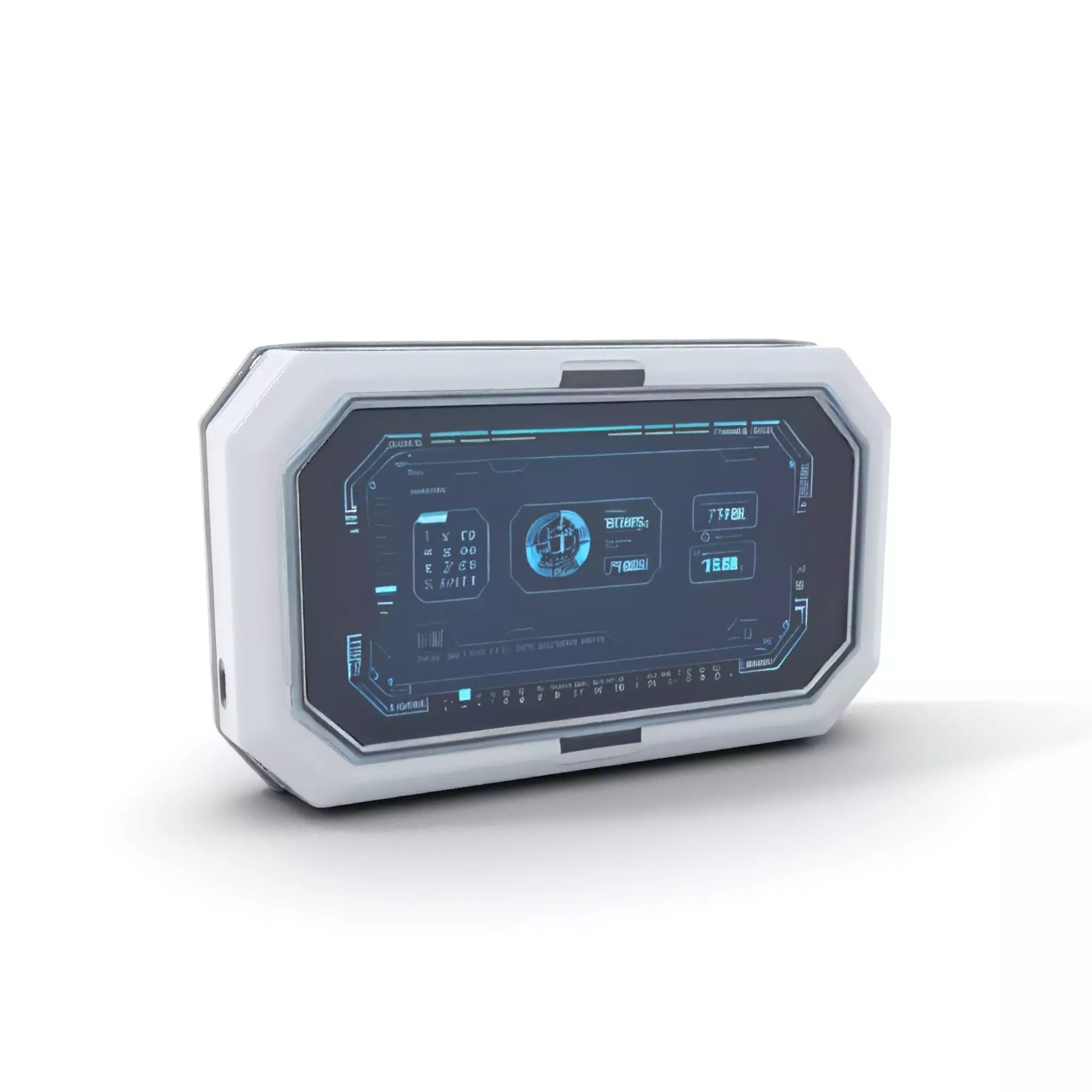 Futuristic Control Panel Display Model Pack Low-poly 3D model_0