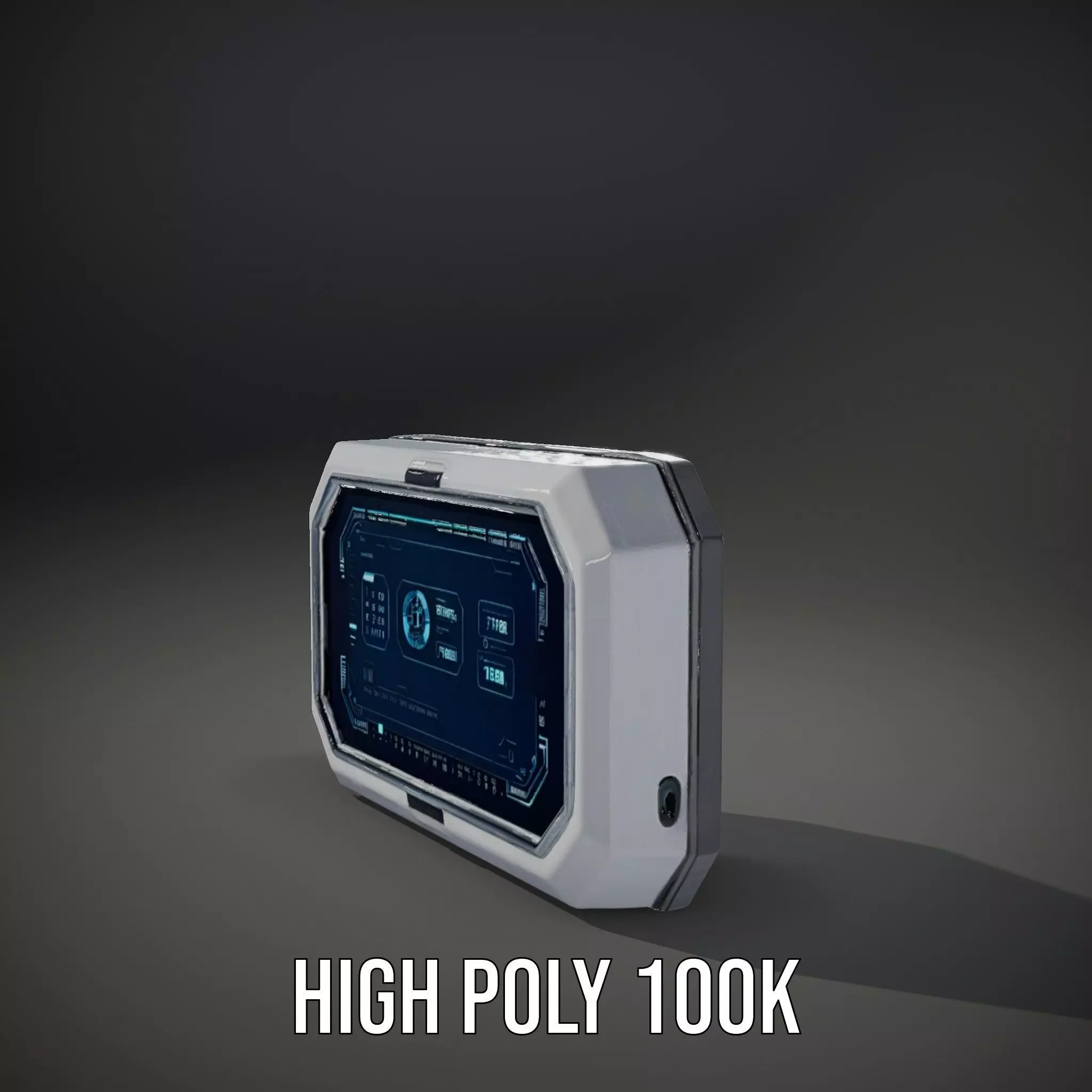 Futuristic Control Panel Display Model Pack Low-poly 3D model_11