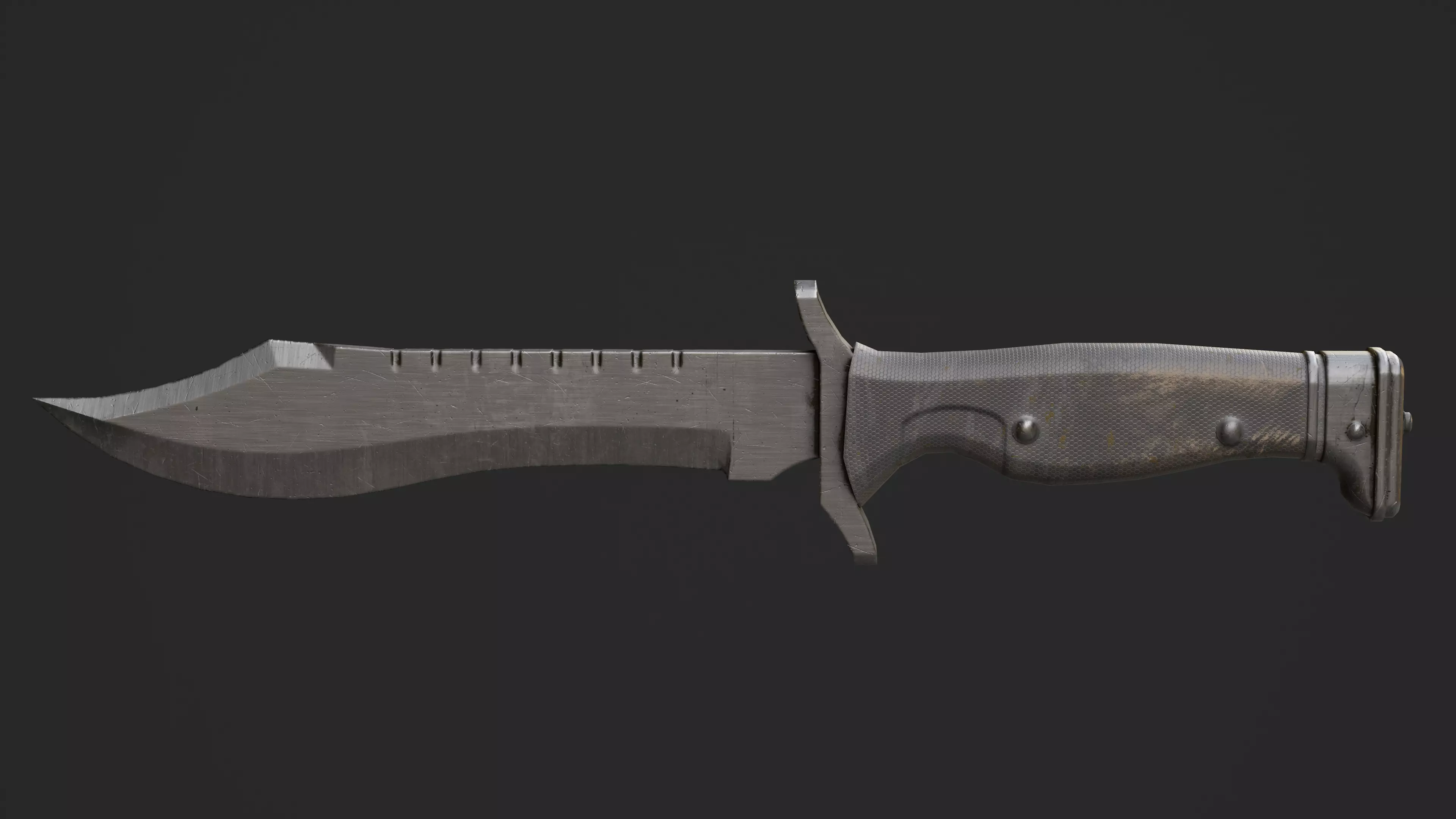 Bowie Knife Game Ready Model Low-poly 3D model