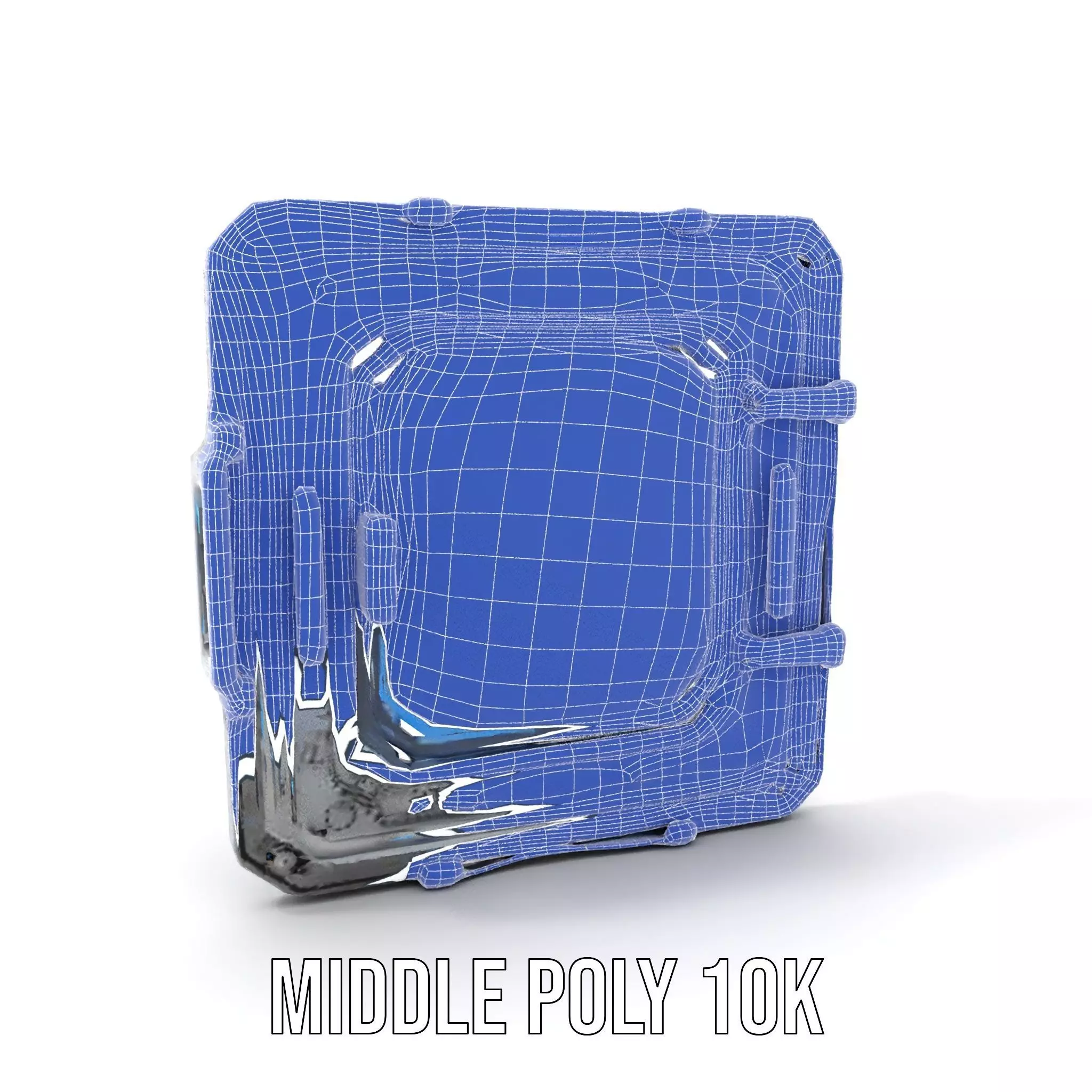 Futuristic SciFi Door Model Pack with Blue Glow Low-poly 3D model_19